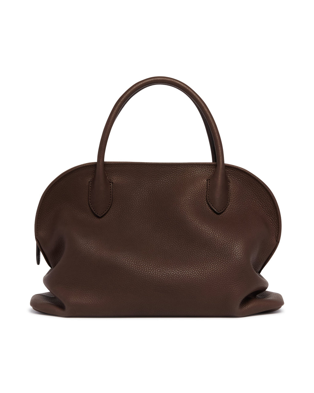 Brown Agnes 12 Leather Bag The row оригінал – Купити в Україні – вид ззаду
