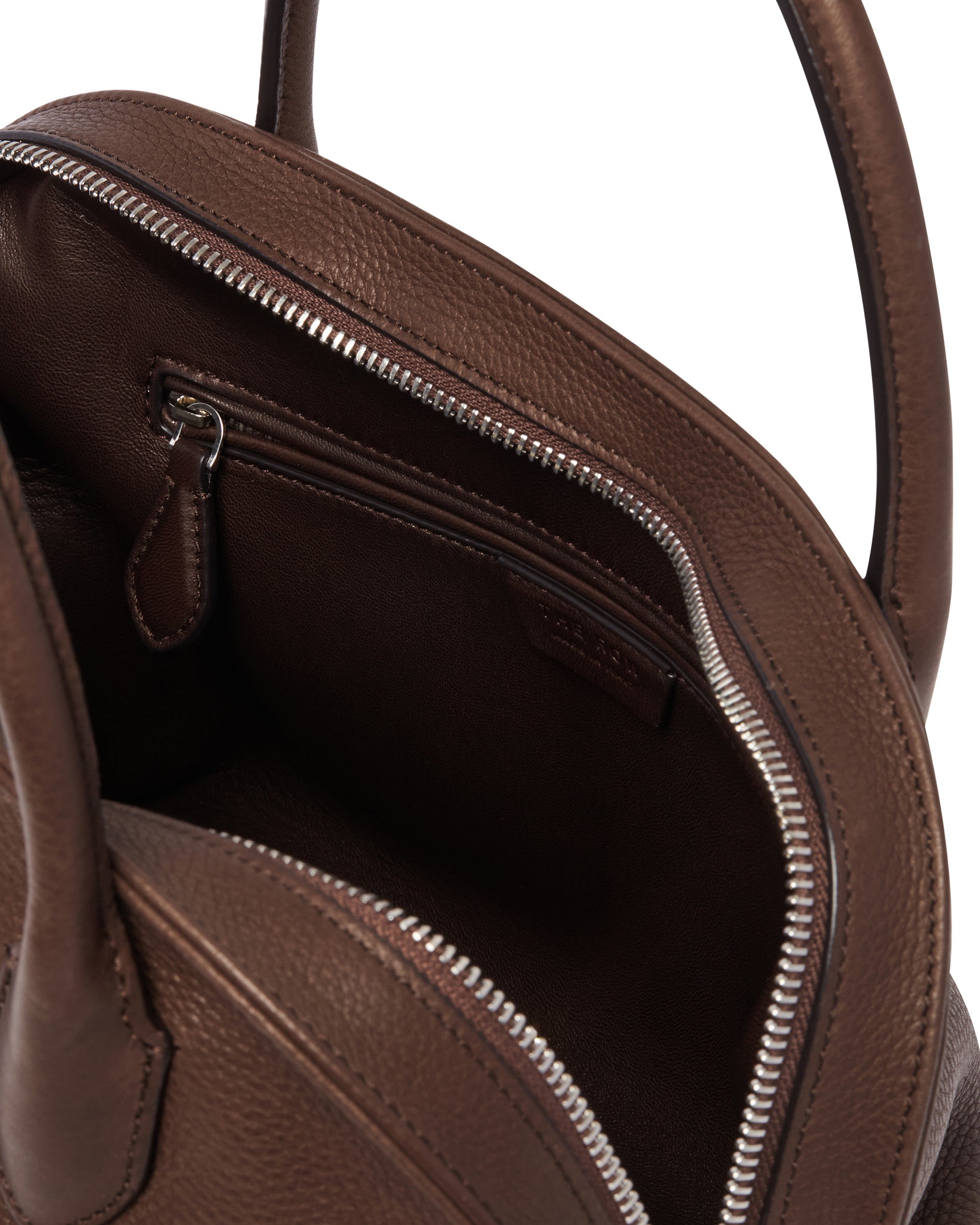 Brown Agnes 12 Leather Bag The row оригінал – Купити в Україні – збільшений вид