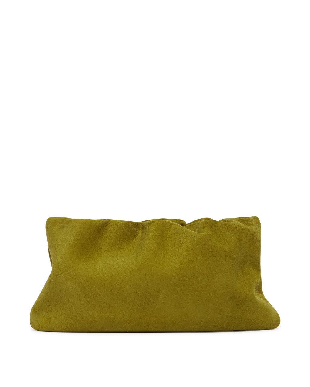 Оригінальна Green XL Suede Bourse Clutch The row – боковий вид