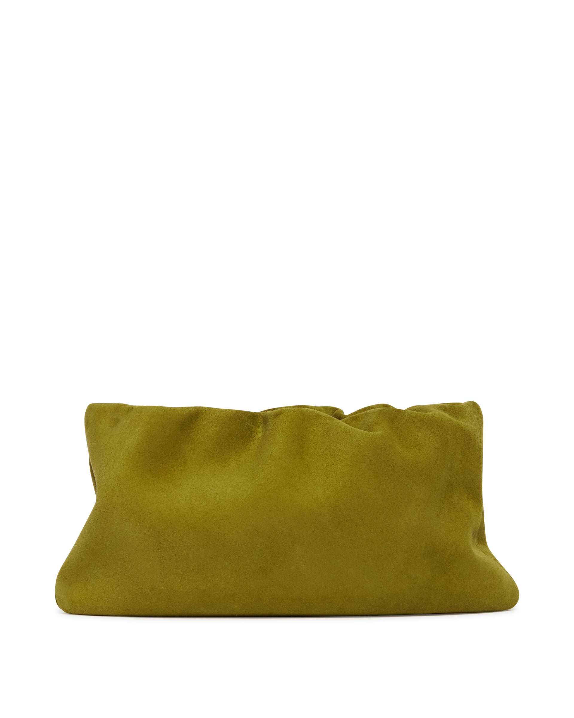 Оригінальна Green XL Suede Bourse Clutch The row – боковий вид