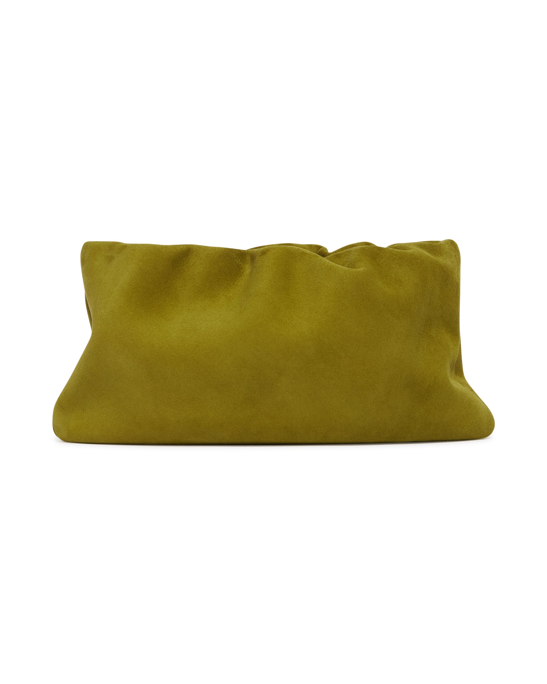 Оригінальна Green XL Suede Bourse Clutch The row – вид ззаду