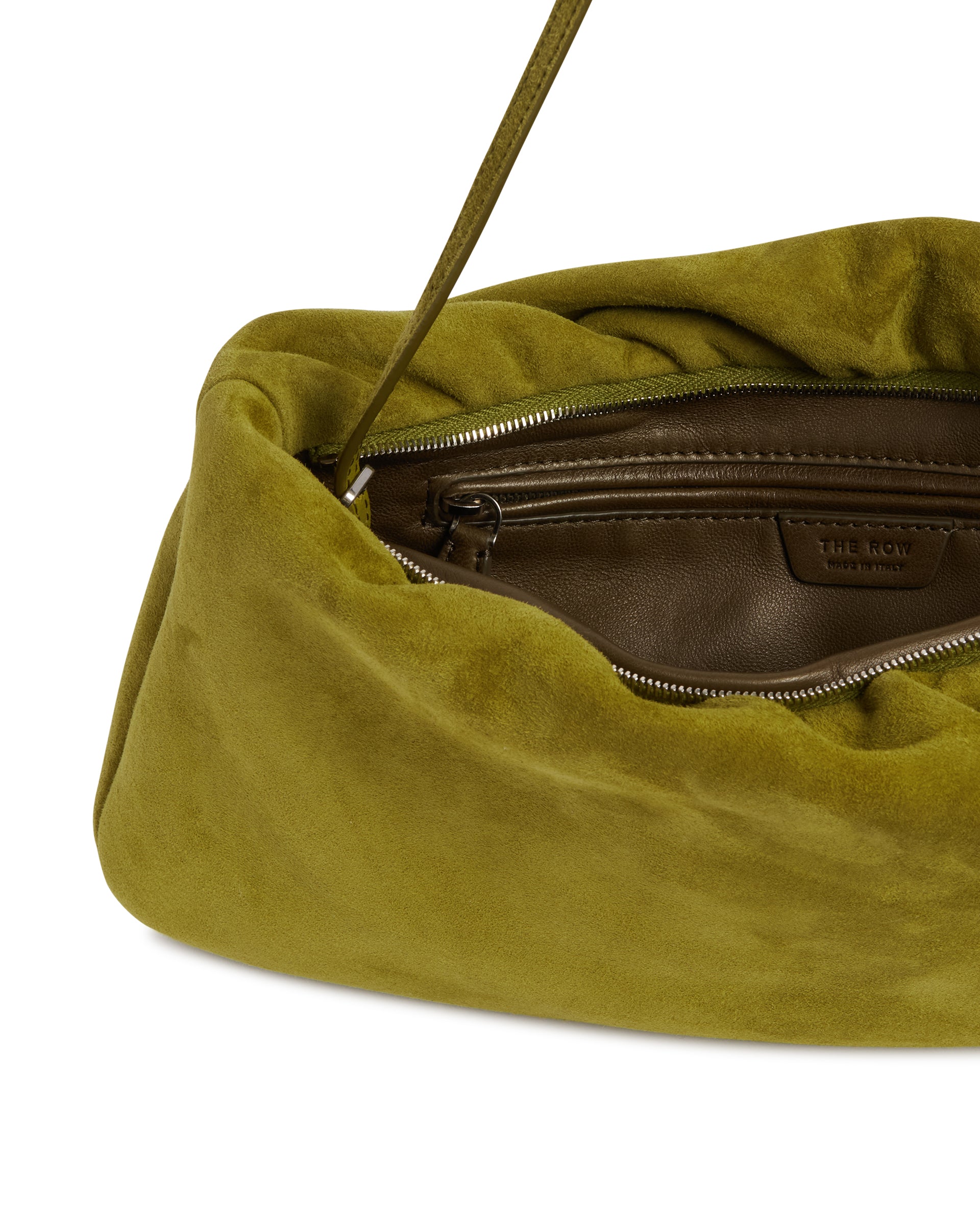 Оригінальна Green XL Suede Bourse Clutch The row – детальний вид