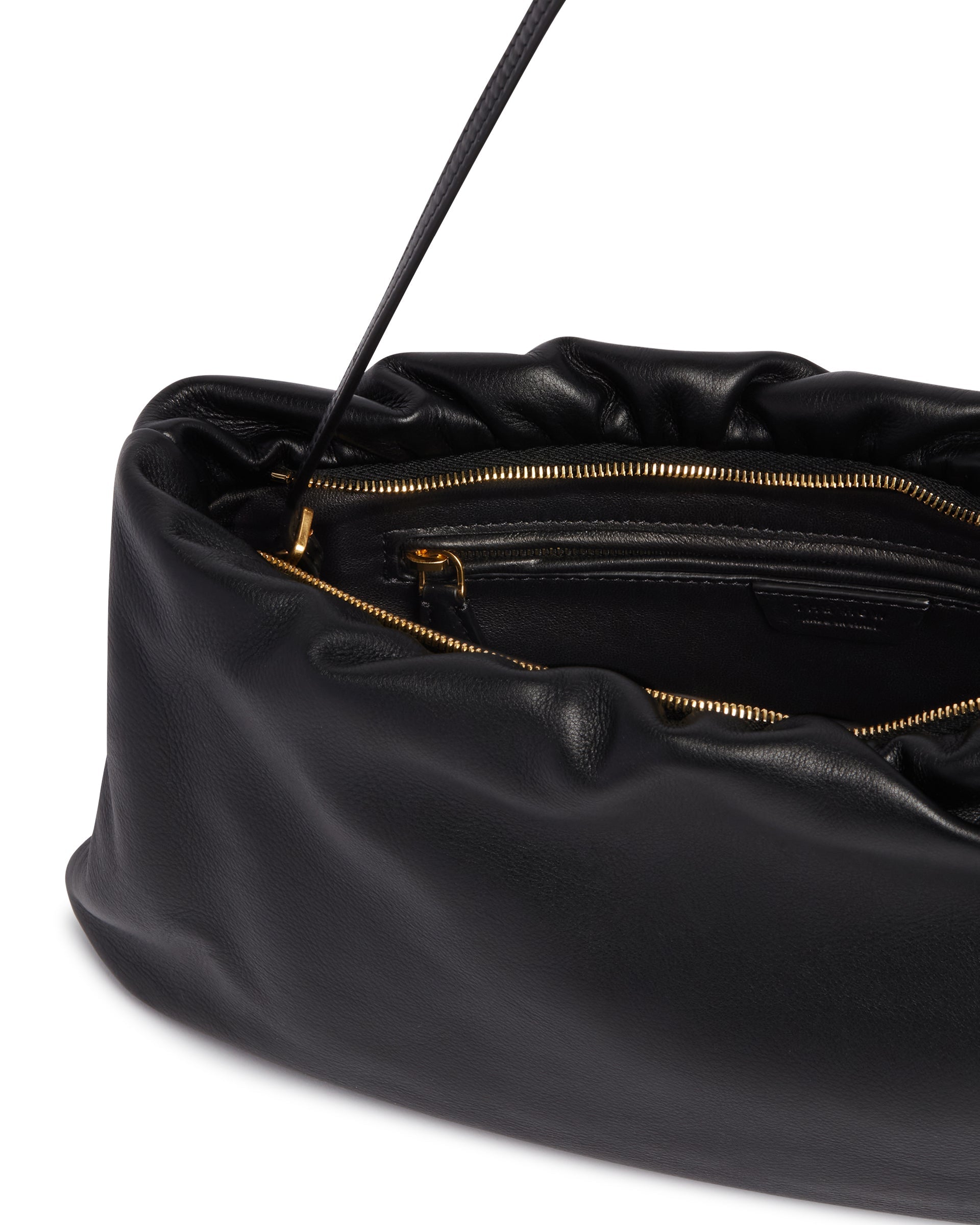 Оригінальна Black XL Leather Bourse Clutch The row – збільшений вид