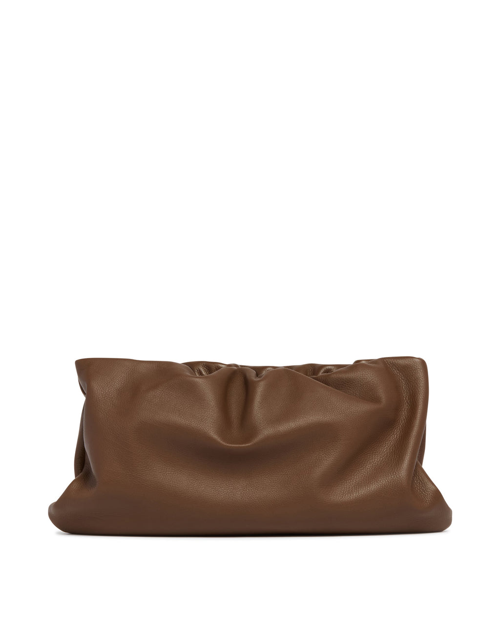 Brown XL Leather Bourse Clutch The row – Гарантія оригінальності – боковий вид