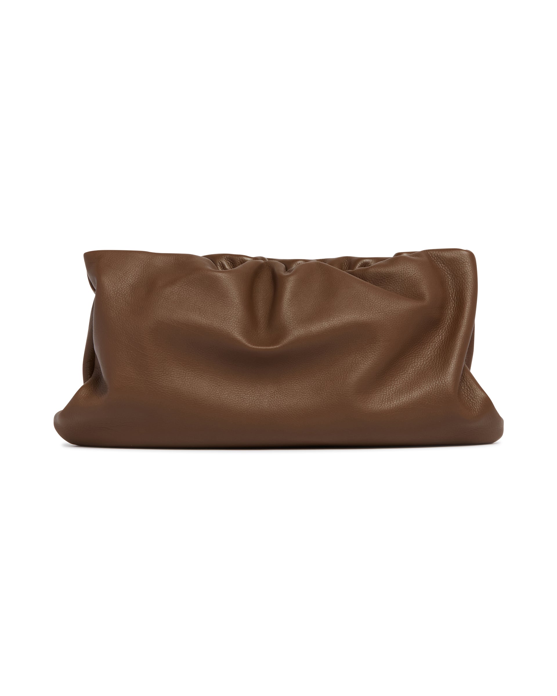 Brown XL Leather Bourse Clutch The row – Гарантія оригінальності – вид ззаду
