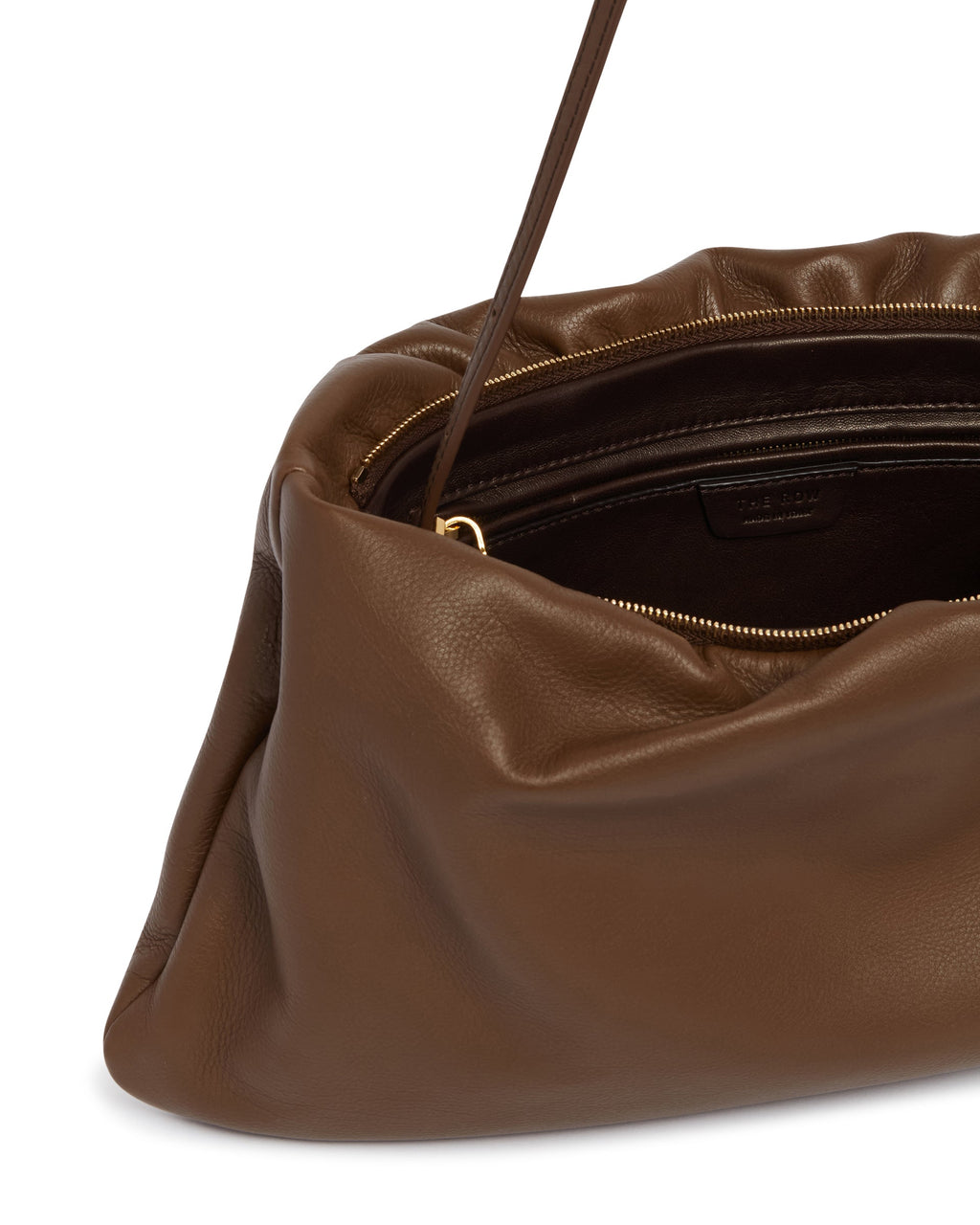 Brown XL Leather Bourse Clutch The row – Гарантія оригінальності – детальний вид