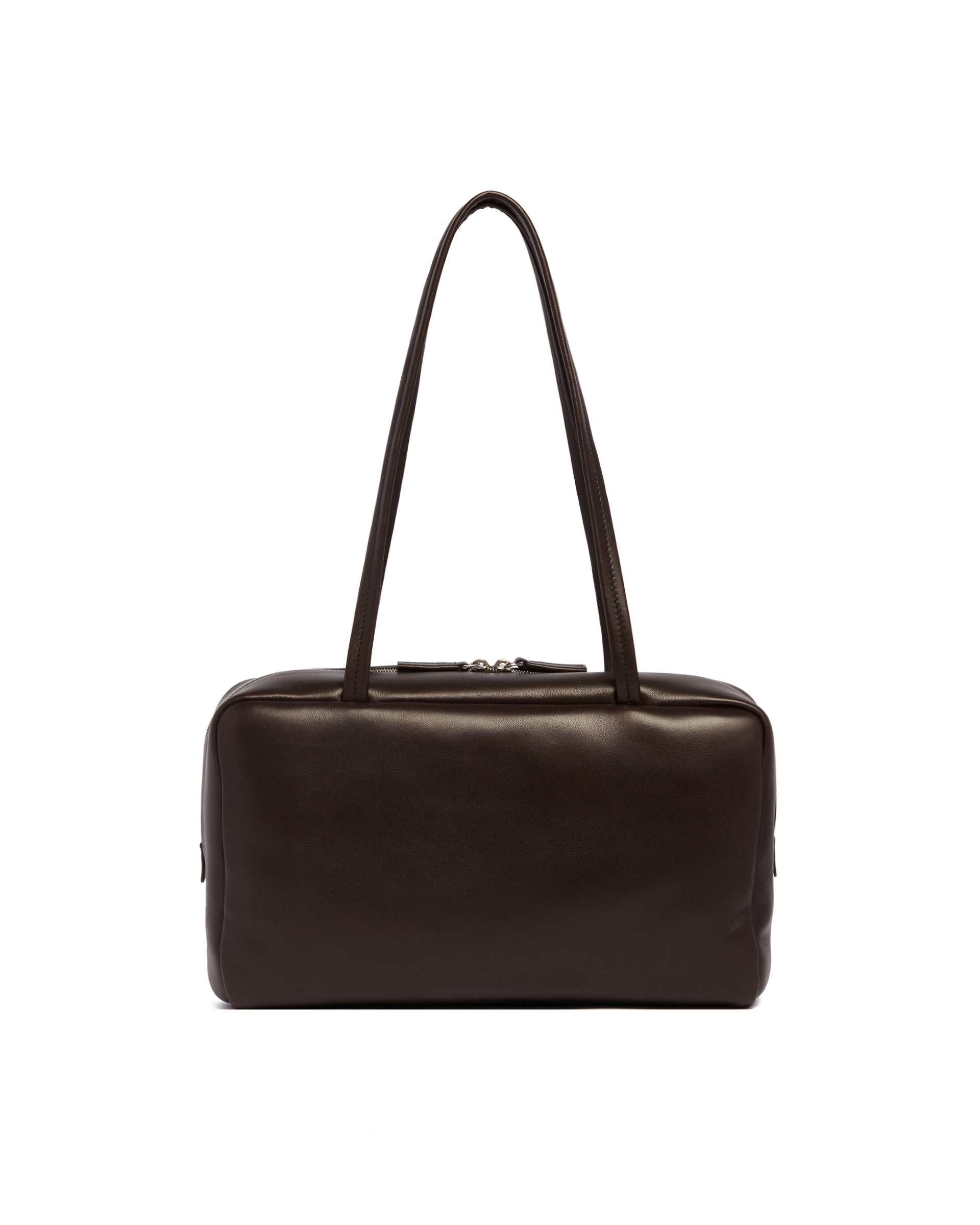 Brown Astra Leather Bowling Bag The row оригінал – Купити в Україні – вид ззаду