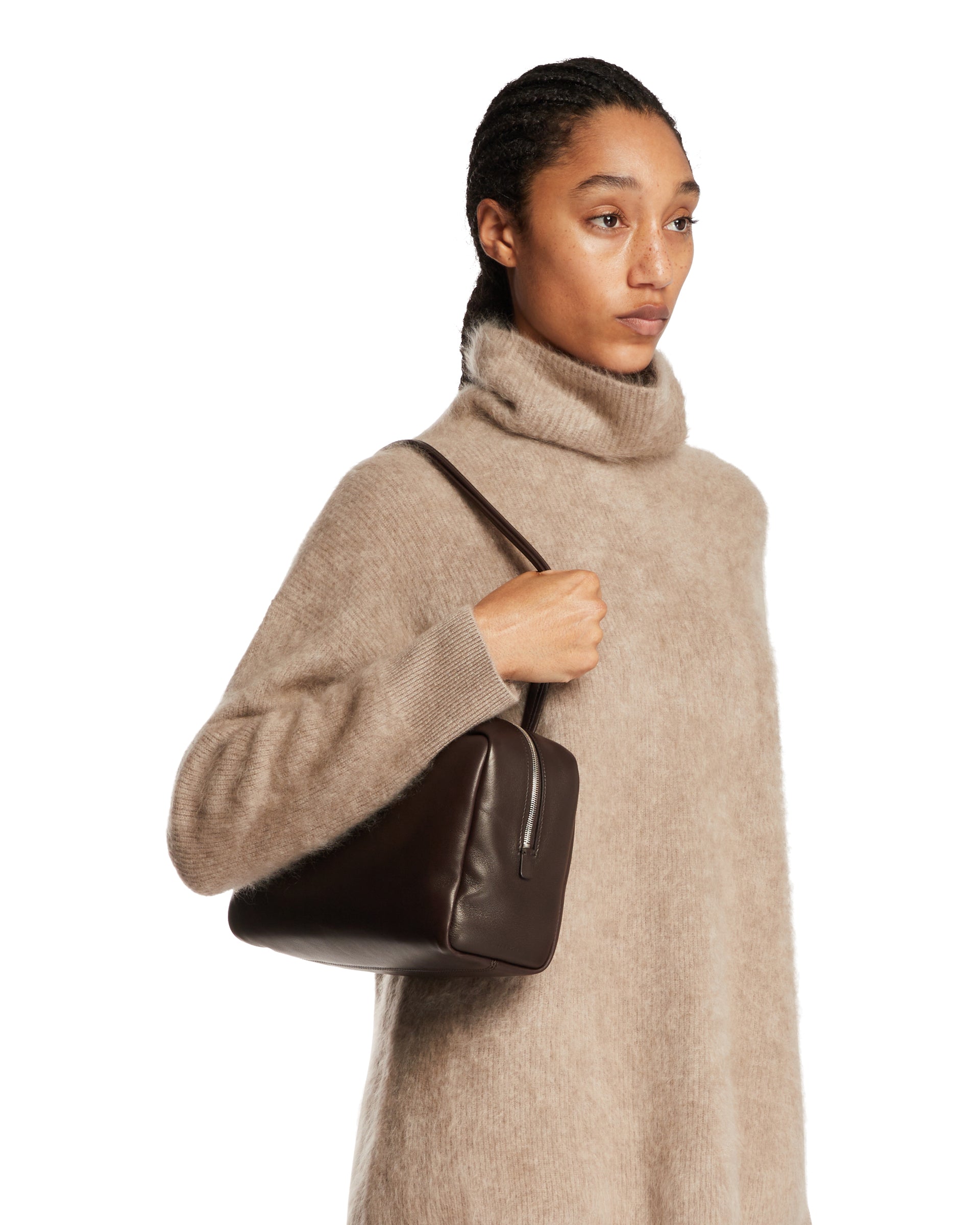 Brown Astra Leather Bowling Bag The row оригінал – Купити в Україні – детальний вид