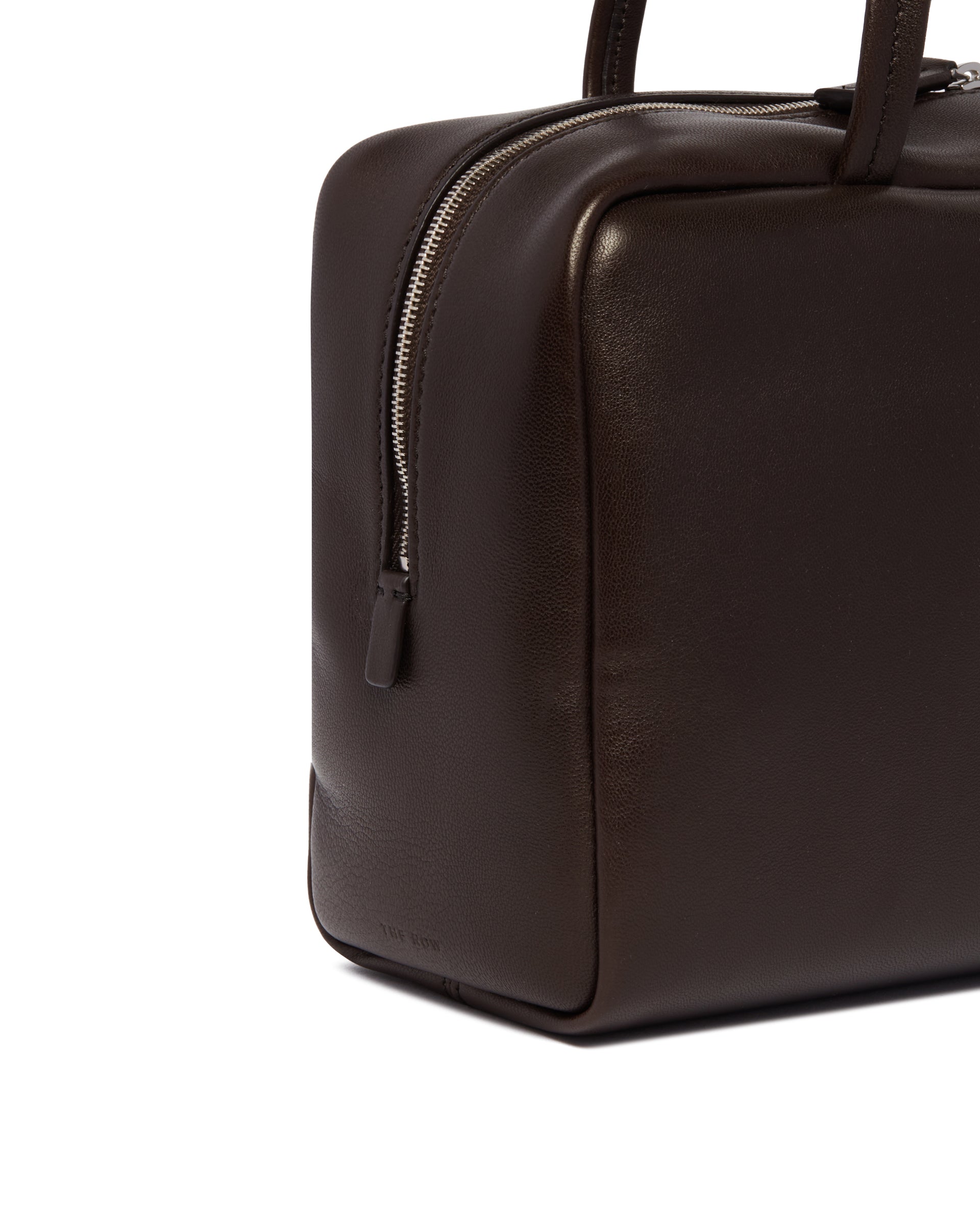 Brown Astra Leather Bowling Bag The row оригінал – Купити в Україні – збільшений вид
