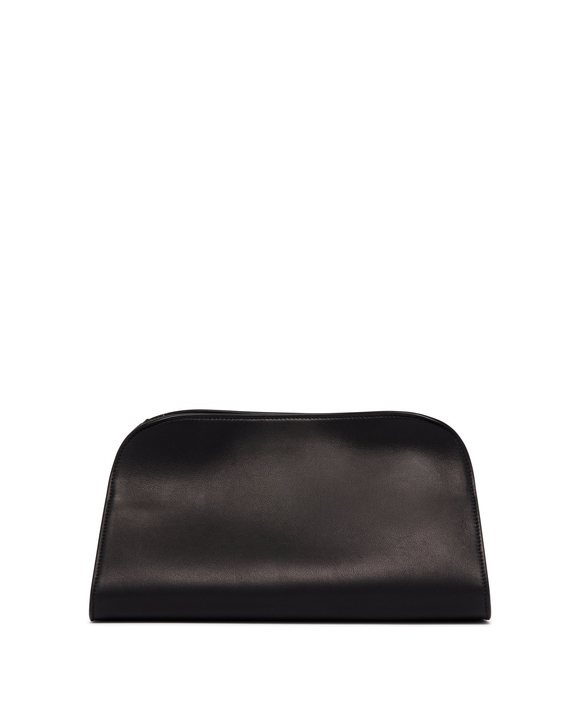 Black Peggy Leather Clutch The row – Гарантія оригінальності – боковий вид