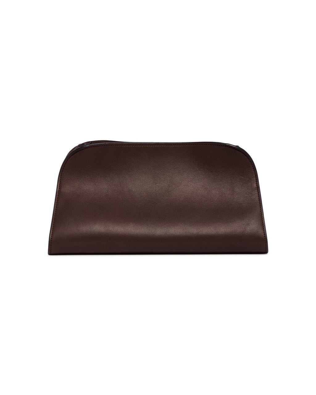 Brown Peggy Leather Clutch The row – Гарантія оригінальності – вид ззаду