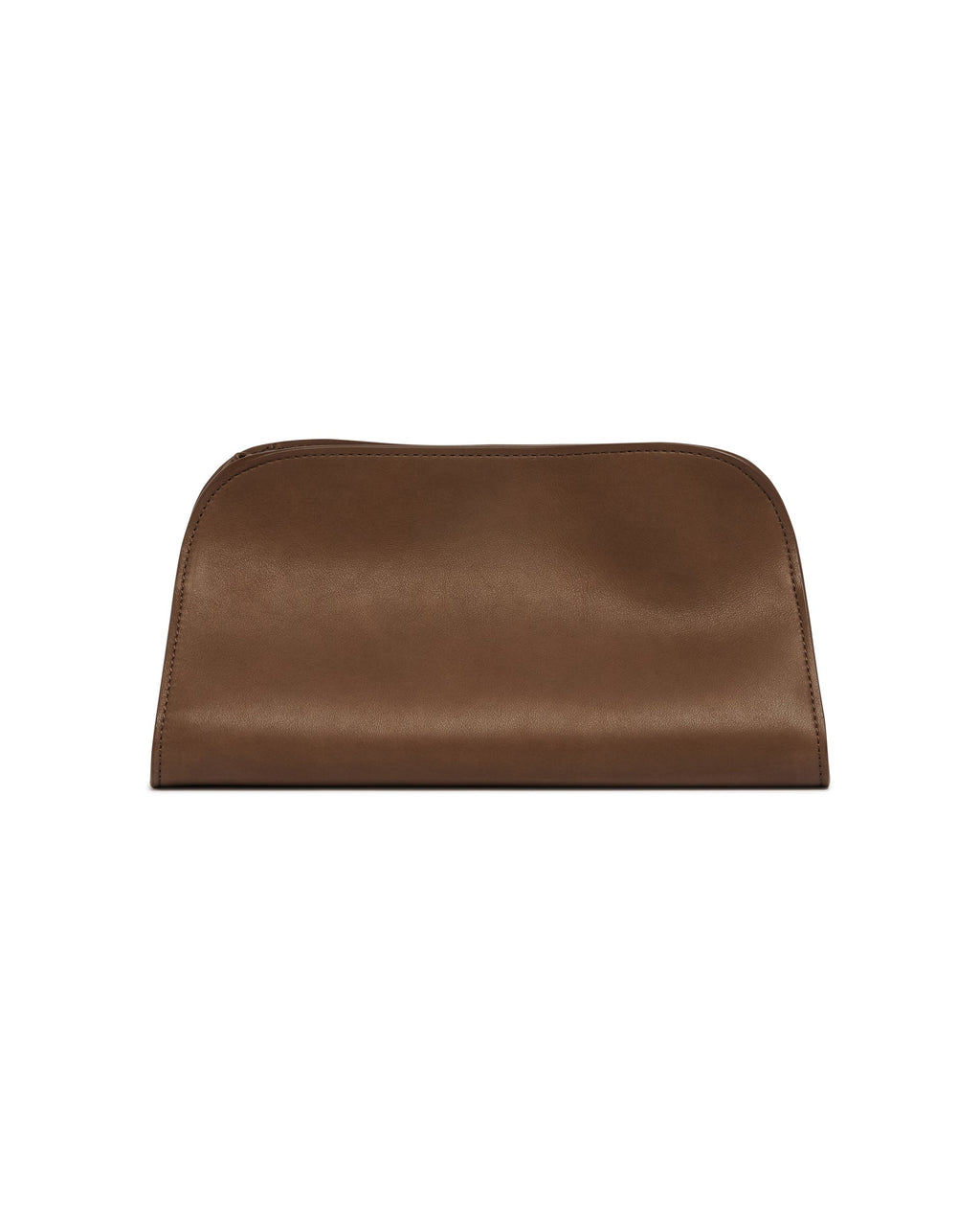 Brown Peggy Leather Clutch The row – Гарантія оригінальності – вид ззаду
