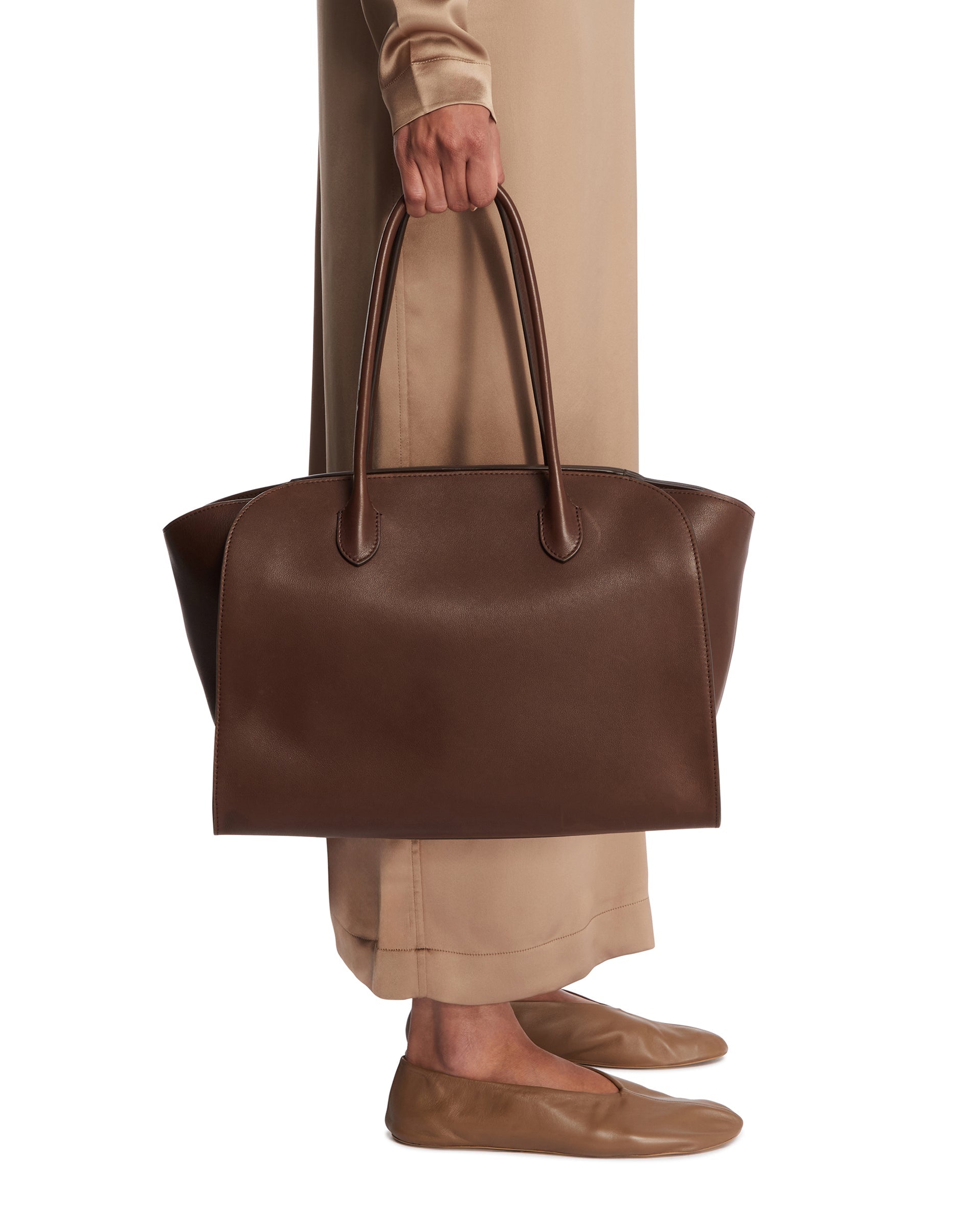 Brown Marlo 14 Leather Bag The row оригінал – Купити в Україні – детальний вид