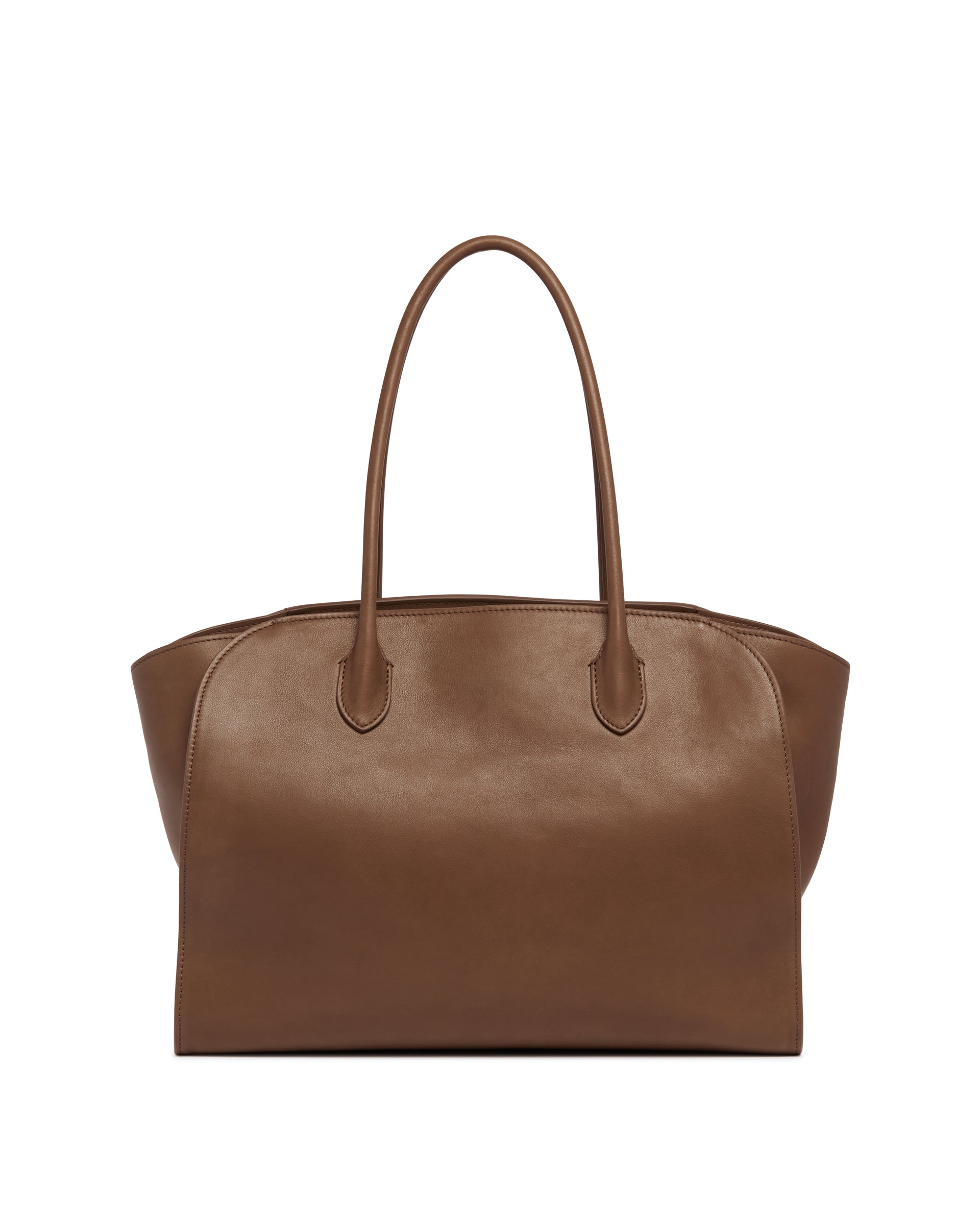 Brown Marlo 14 Leather Bag The row оригінал – Купити в Україні – боковий вид