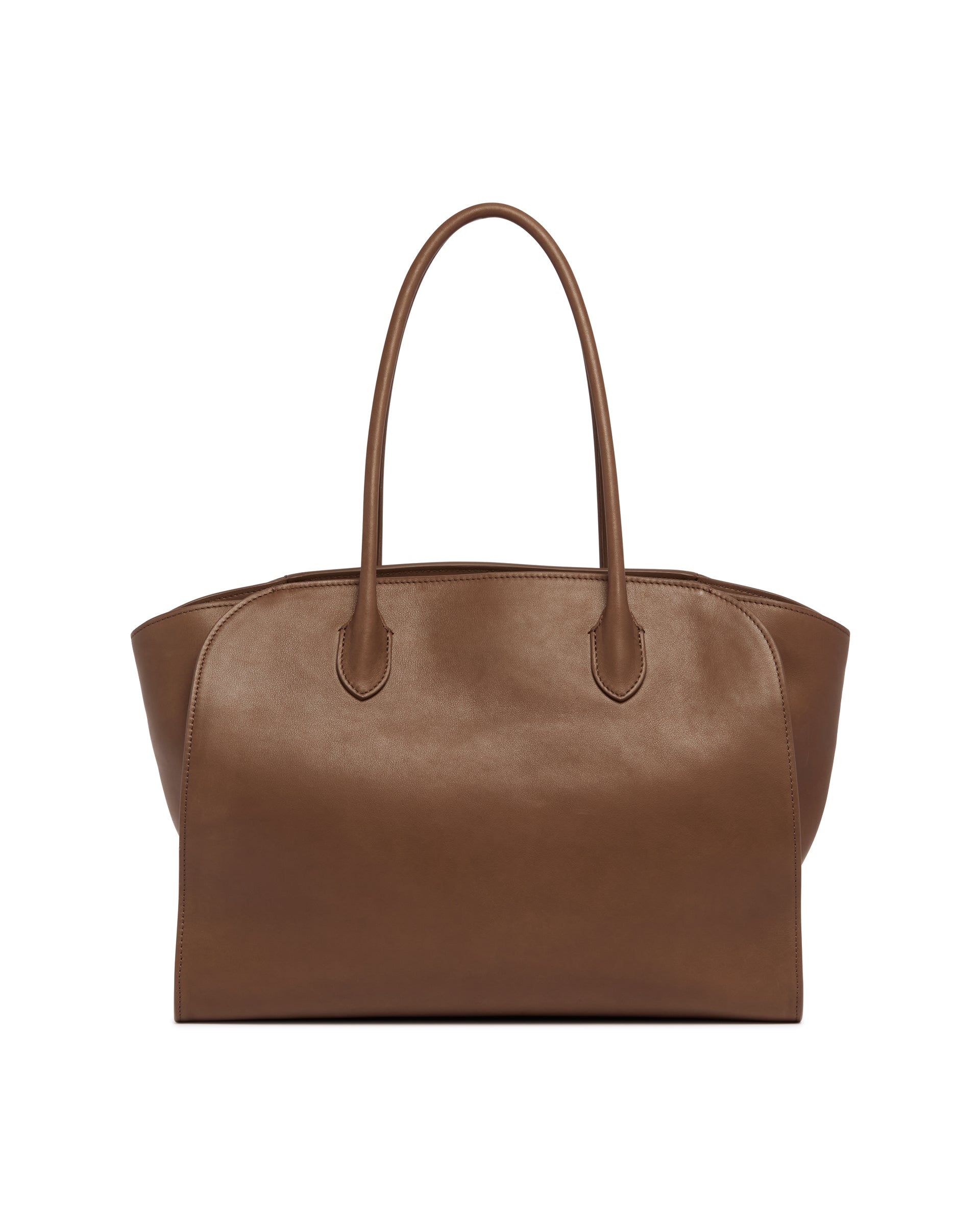 Brown Marlo 14 Leather Bag The row оригінал – Купити в Україні – вид ззаду