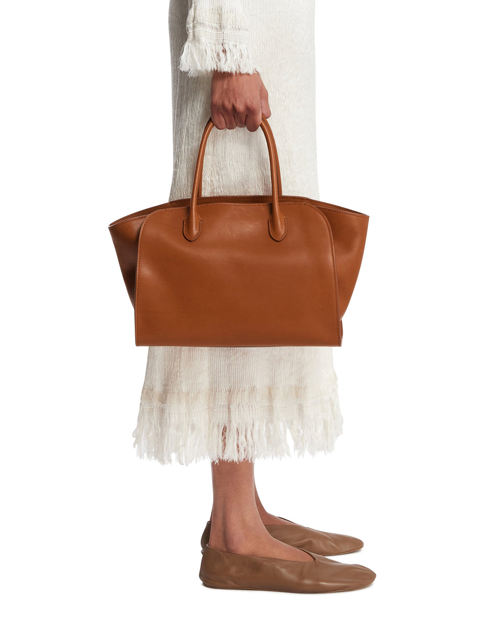 Оригінальна Brown Marlo 12 Leather Bag The row – детальний вид