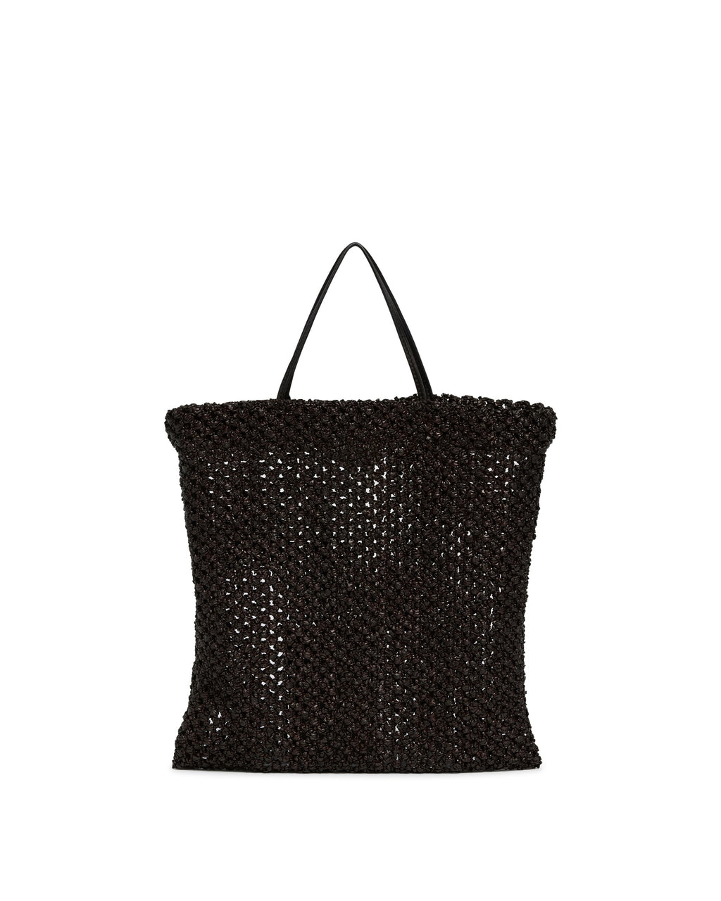 Оригінальна Black Woven Raffia Bag The row – боковий вид