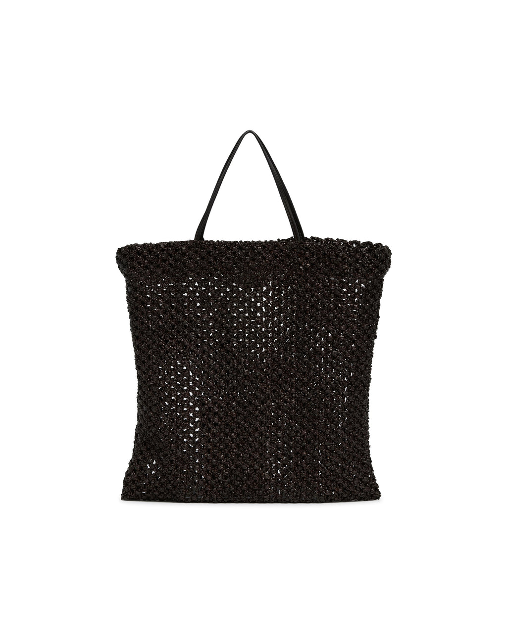 Оригінальна Black Woven Raffia Bag The row – вид ззаду