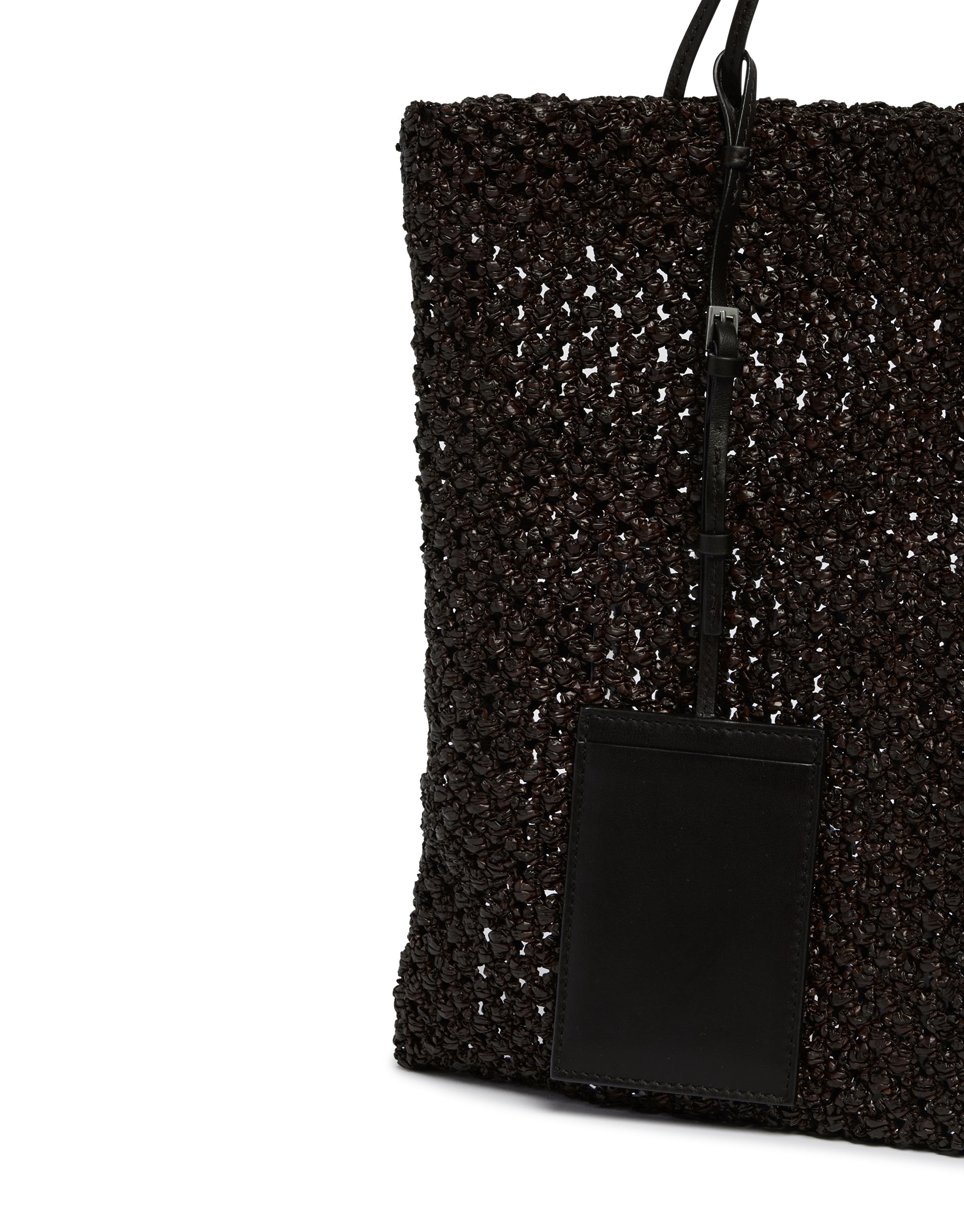 Оригінальна Black Woven Raffia Bag The row – збільшений вид