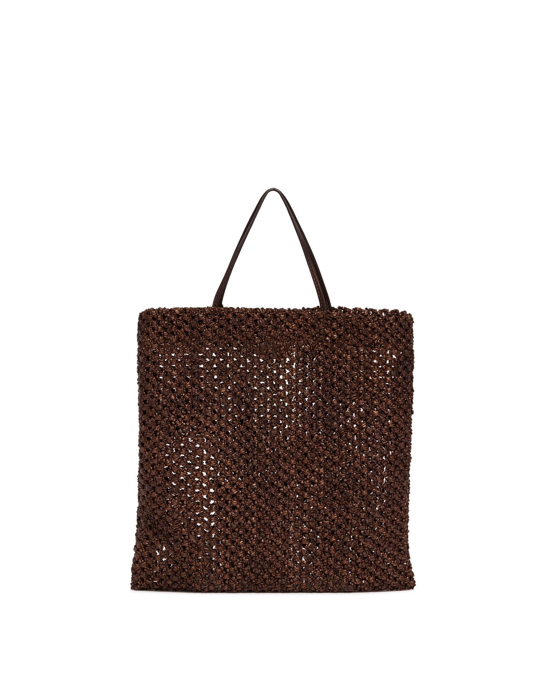 Brown Woven Raffia Bag The row – Гарантія оригінальності – боковий вид