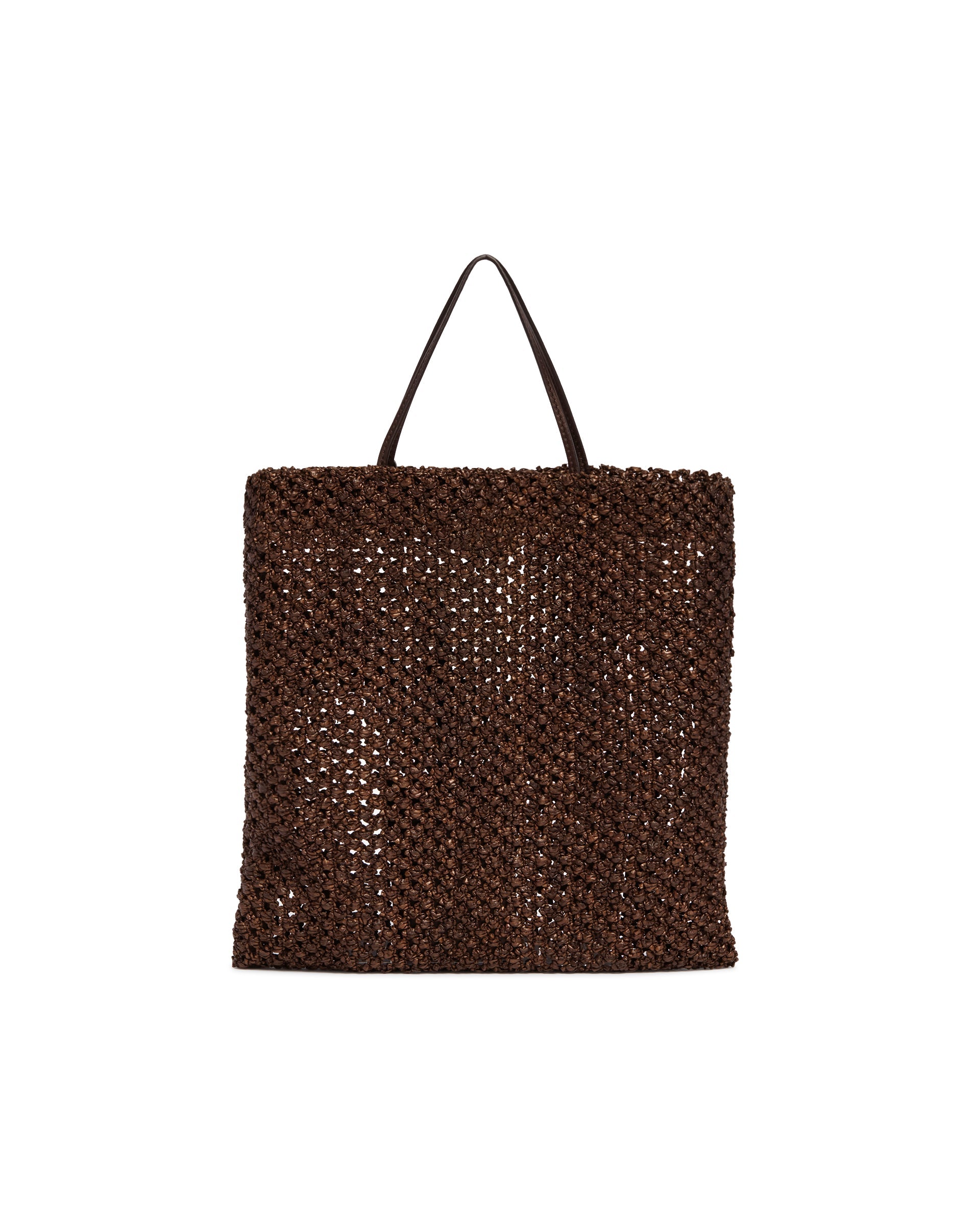 Brown Woven Raffia Bag The row – Гарантія оригінальності – вид ззаду
