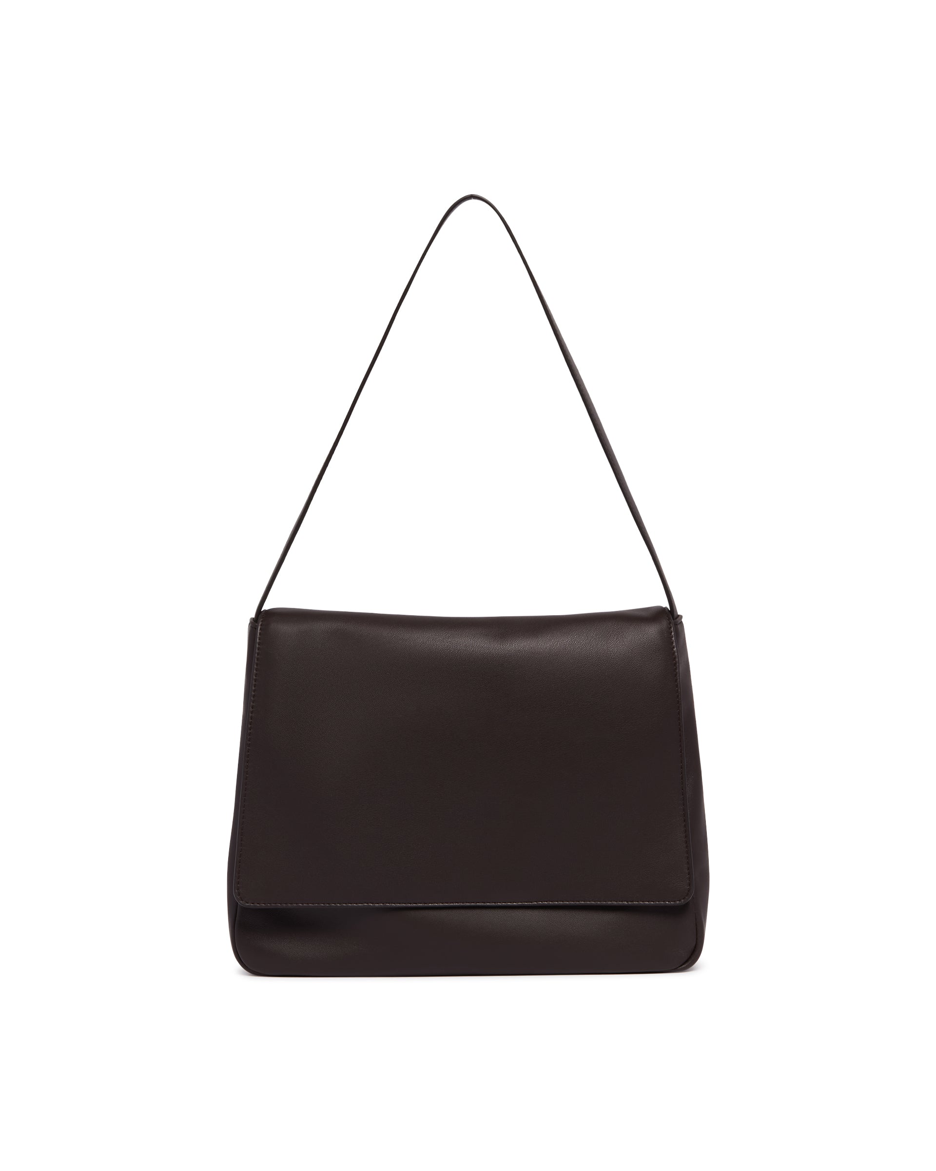 Brown Nan Leather Shoulder Bag The row оригінал – Купити в Україні – вид ззаду