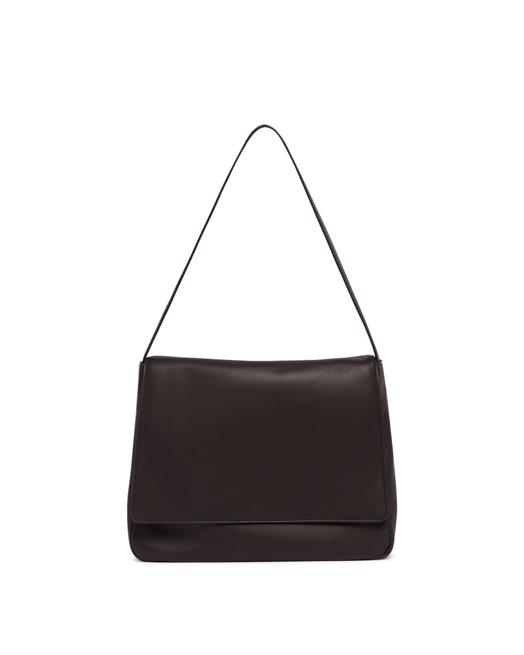 Brown Nan Leather Shoulder Bag The row оригінал – Купити в Україні – боковий вид