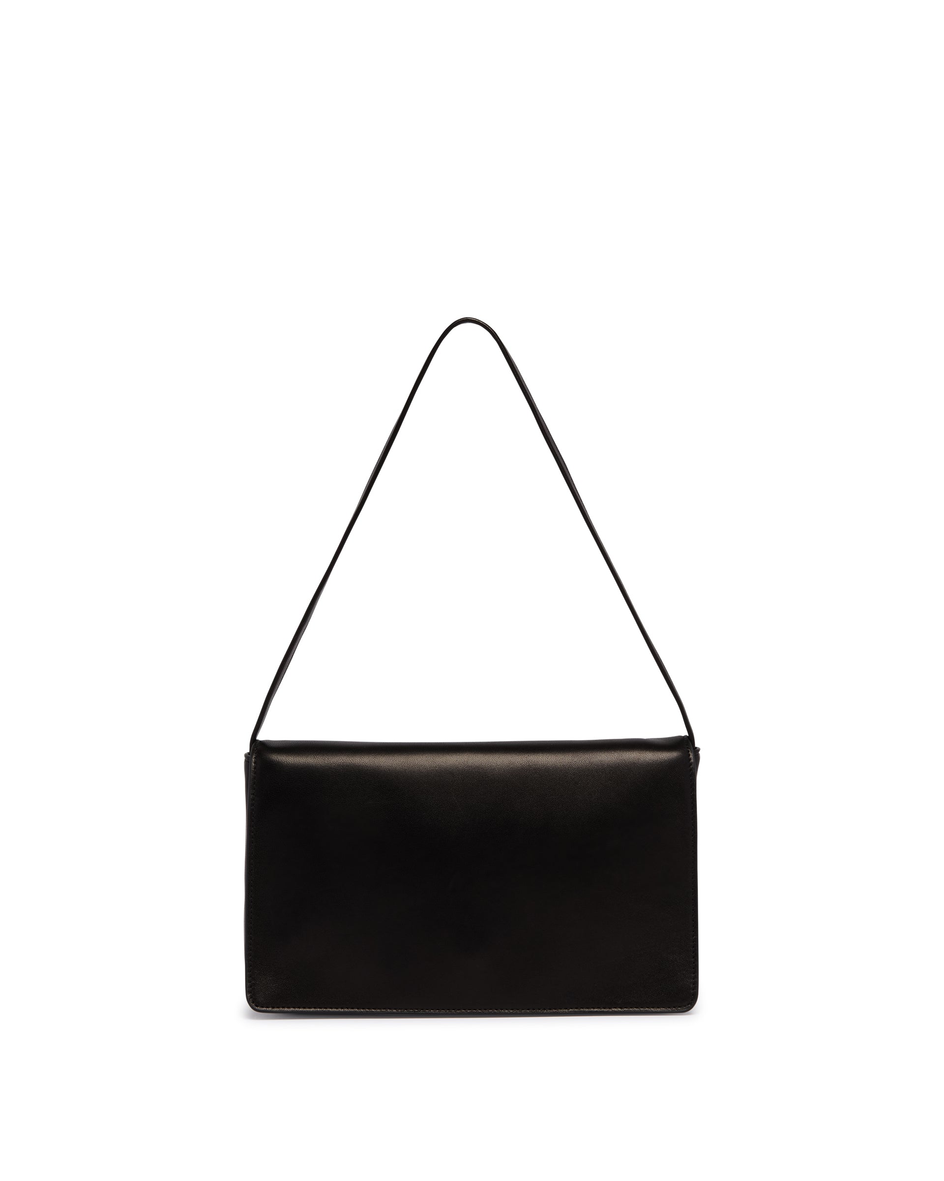 Оригінальна Black Leather Shoulder Bag The row – боковий вид
