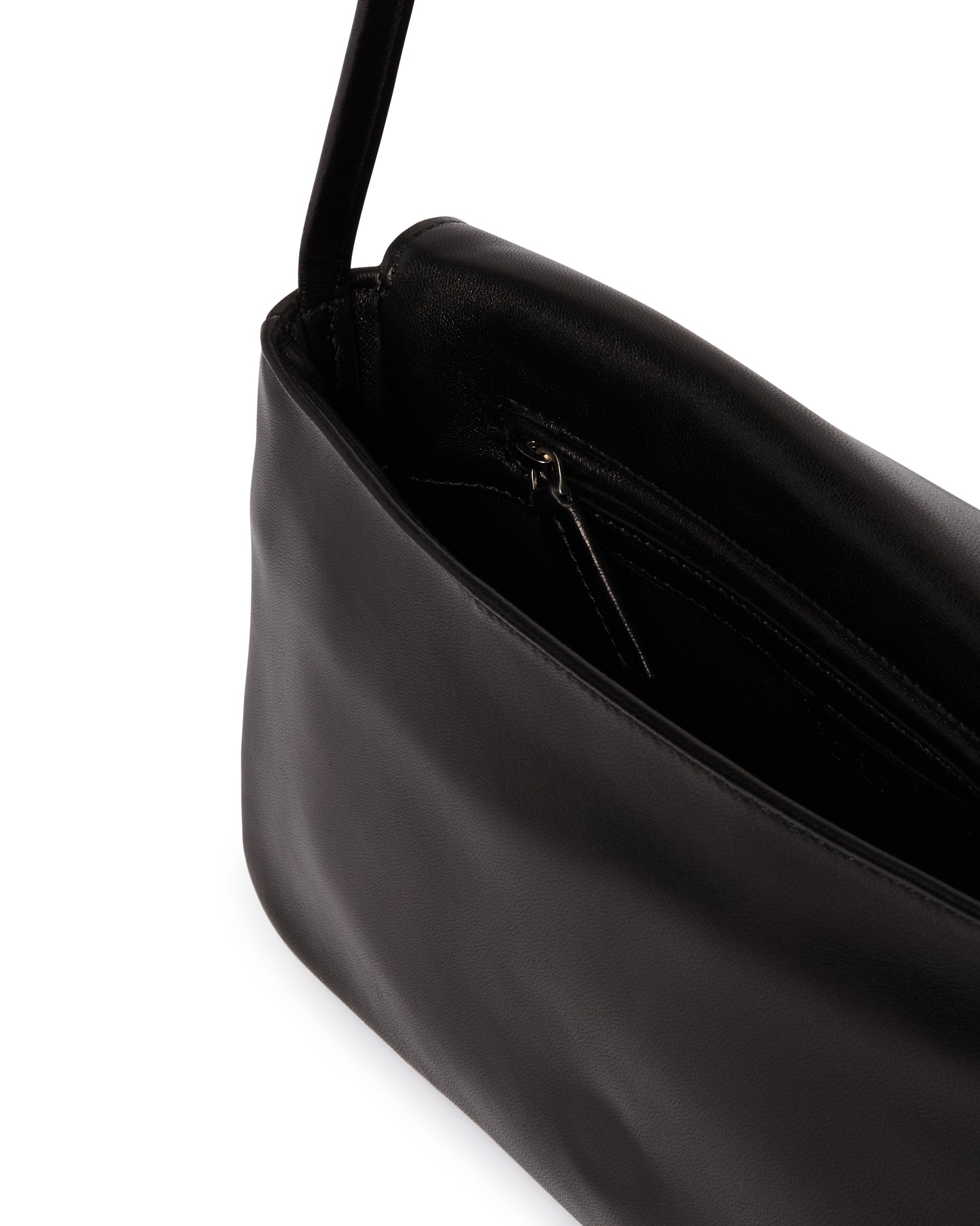 Оригінальна Black Leather Shoulder Bag The row – збільшений вид