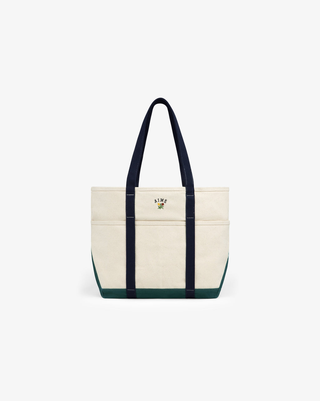 Оригінальна Large Crest Contrast Tote Bag Aime leon dore – вид ззаду