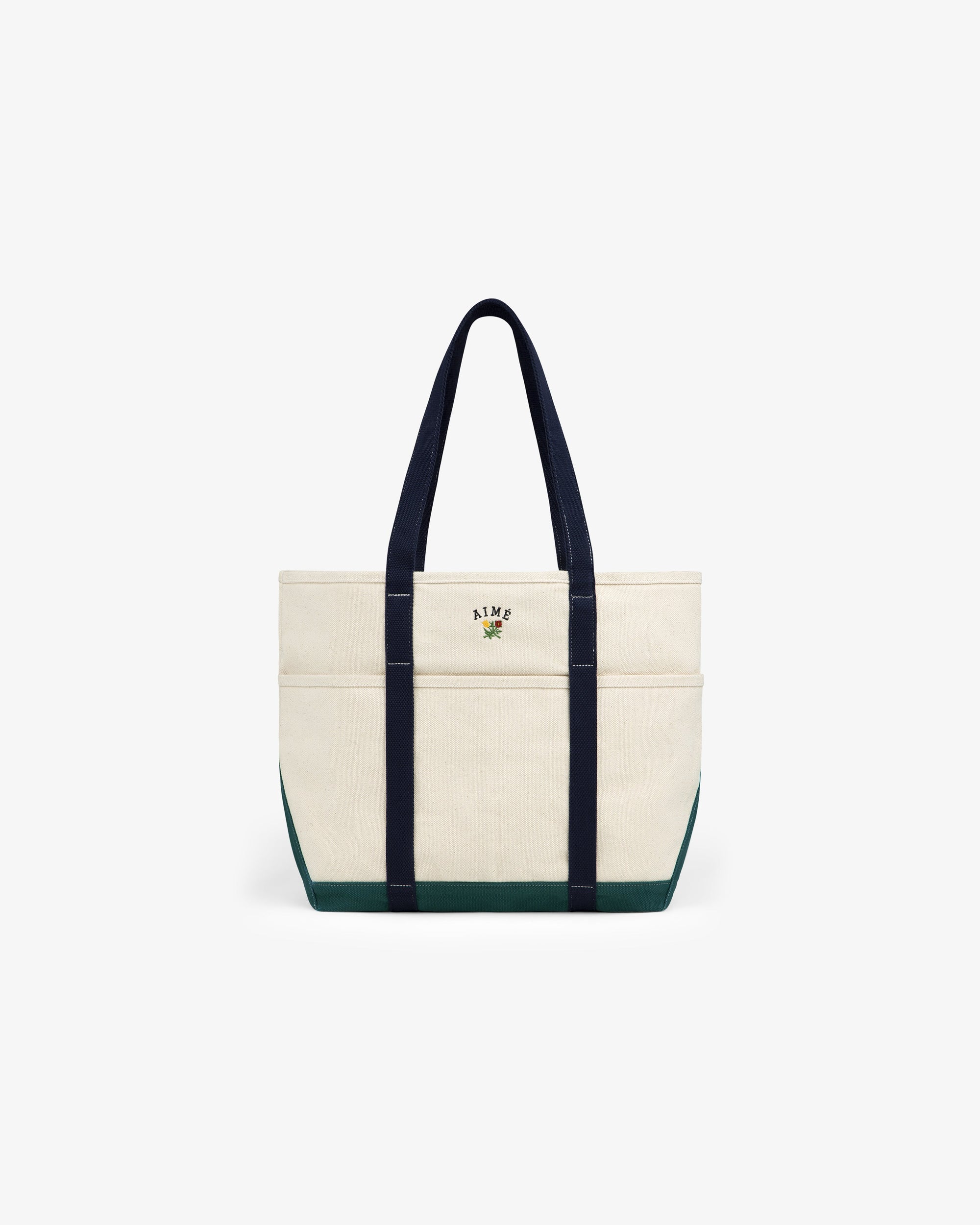 Оригінальна Large Crest Contrast Tote Bag Aime leon dore – вид ззаду