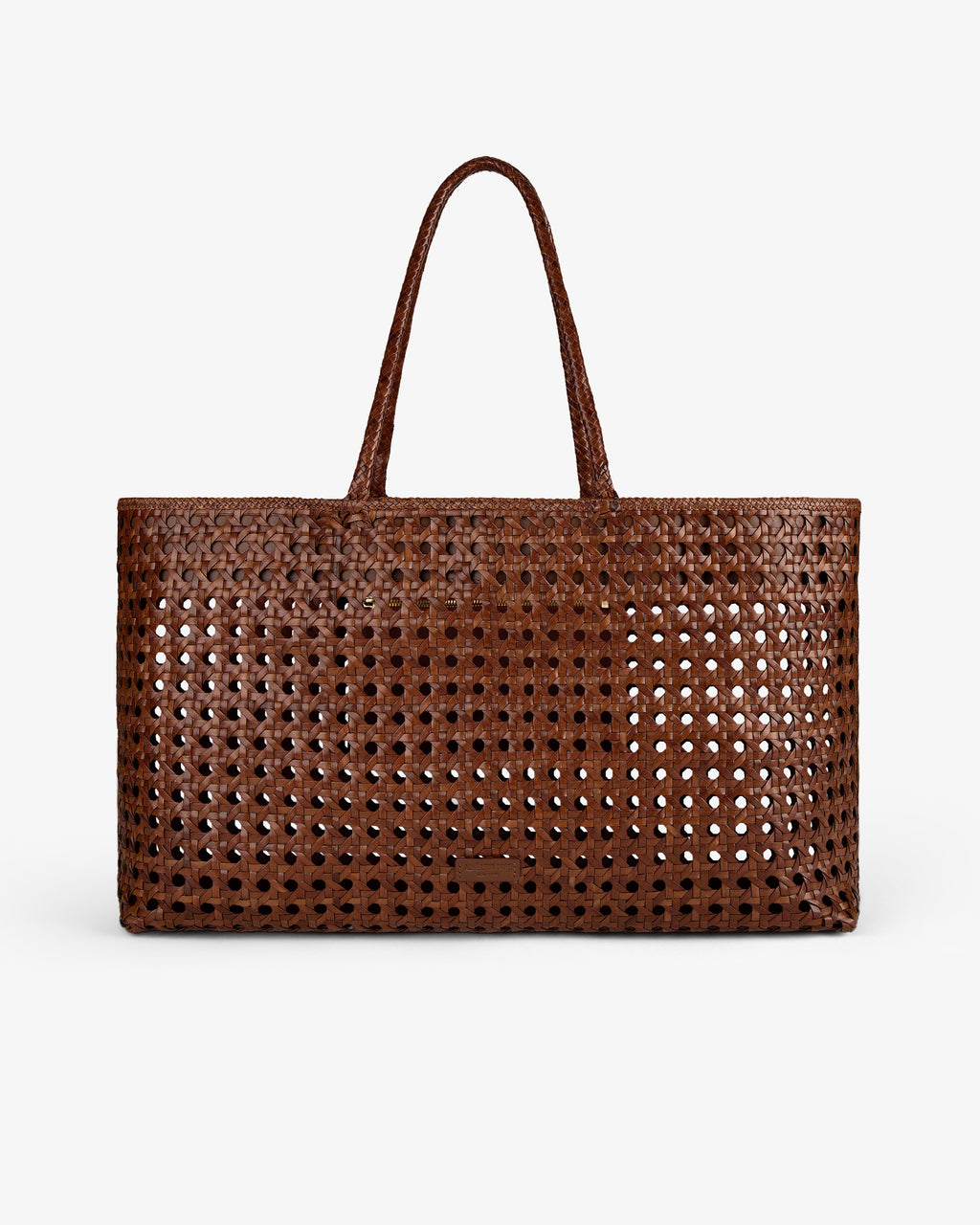 Оригінальна Woven Leather Tote Bag Aime leon dore – вид ззаду