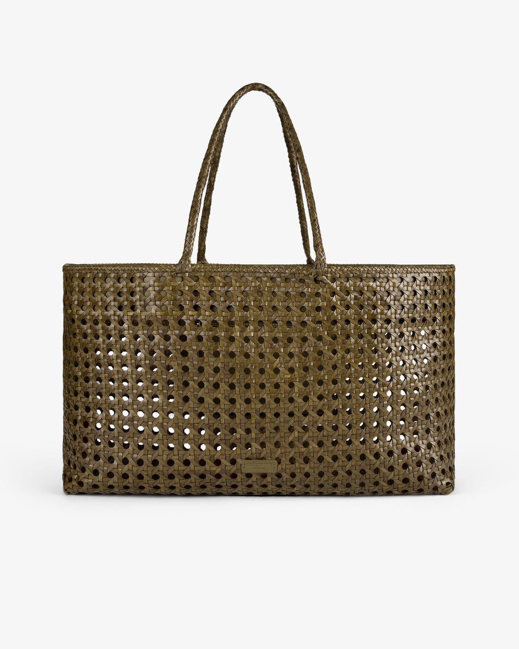 Оригінальна Woven Leather Tote Bag Aime leon dore – вид ззаду