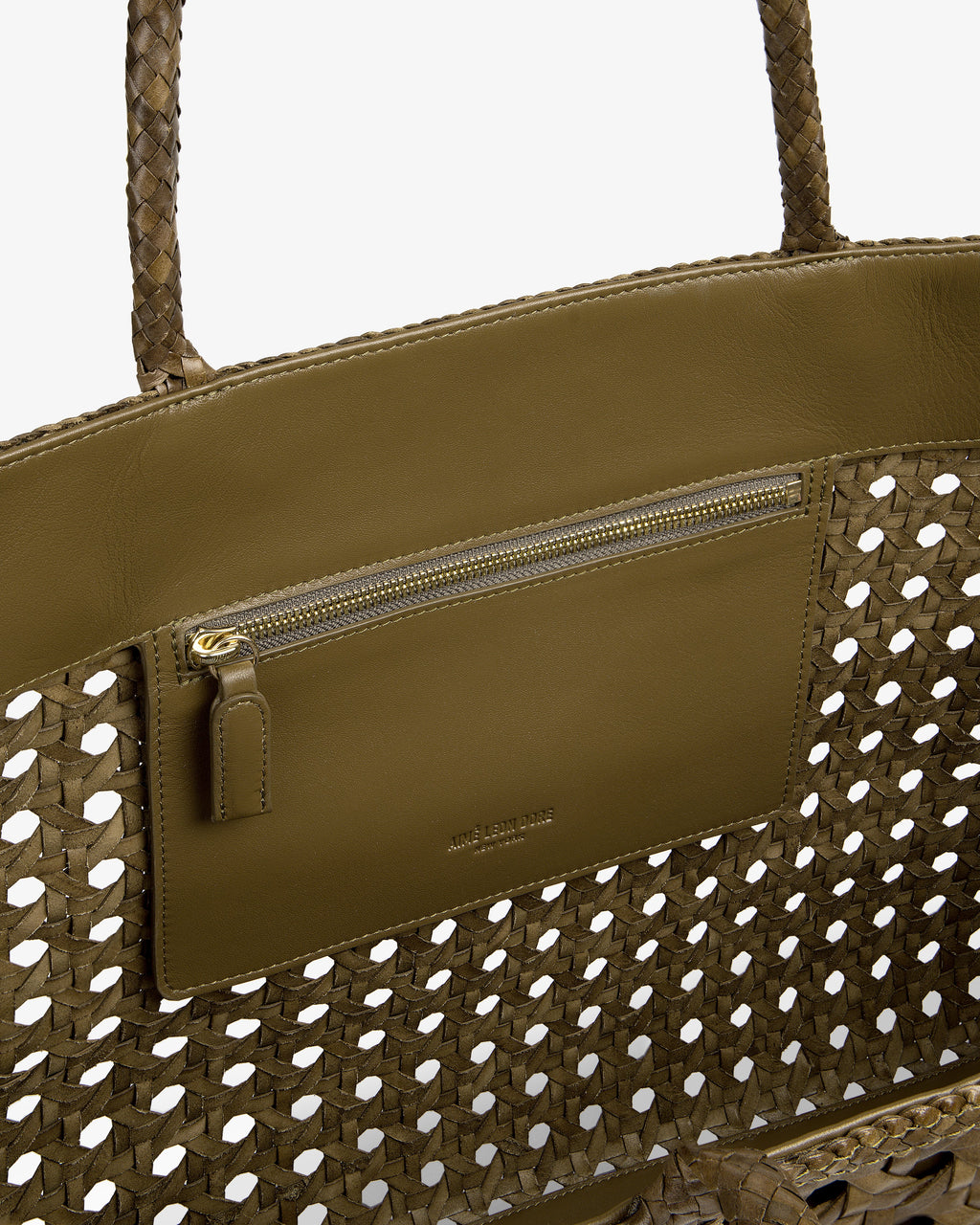 Оригінальна Woven Leather Tote Bag Aime leon dore – збільшений вид