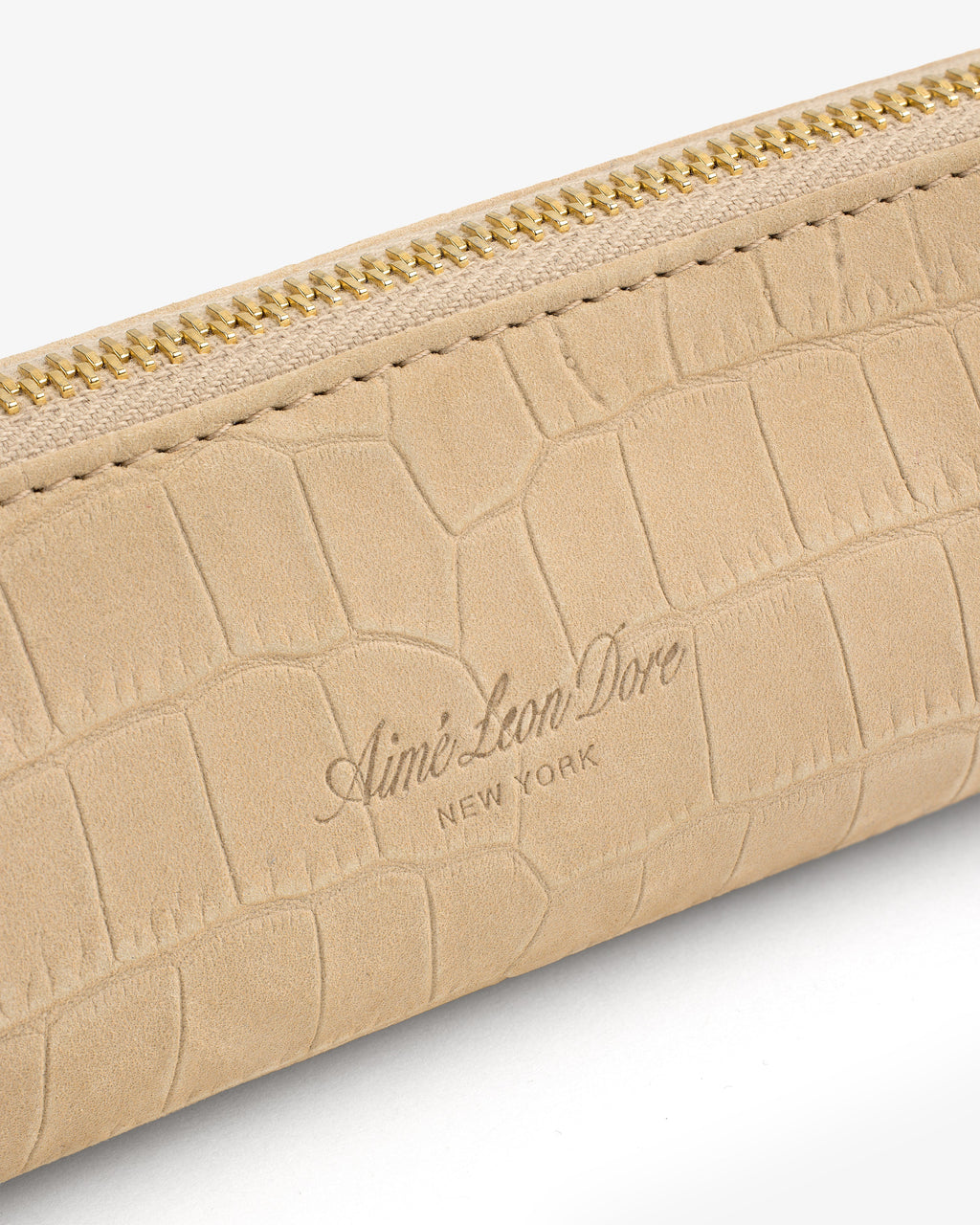 Croc-Embossed Nubuck Pencil Case Aime leon dore – Гарантія оригінальності – детальний вид