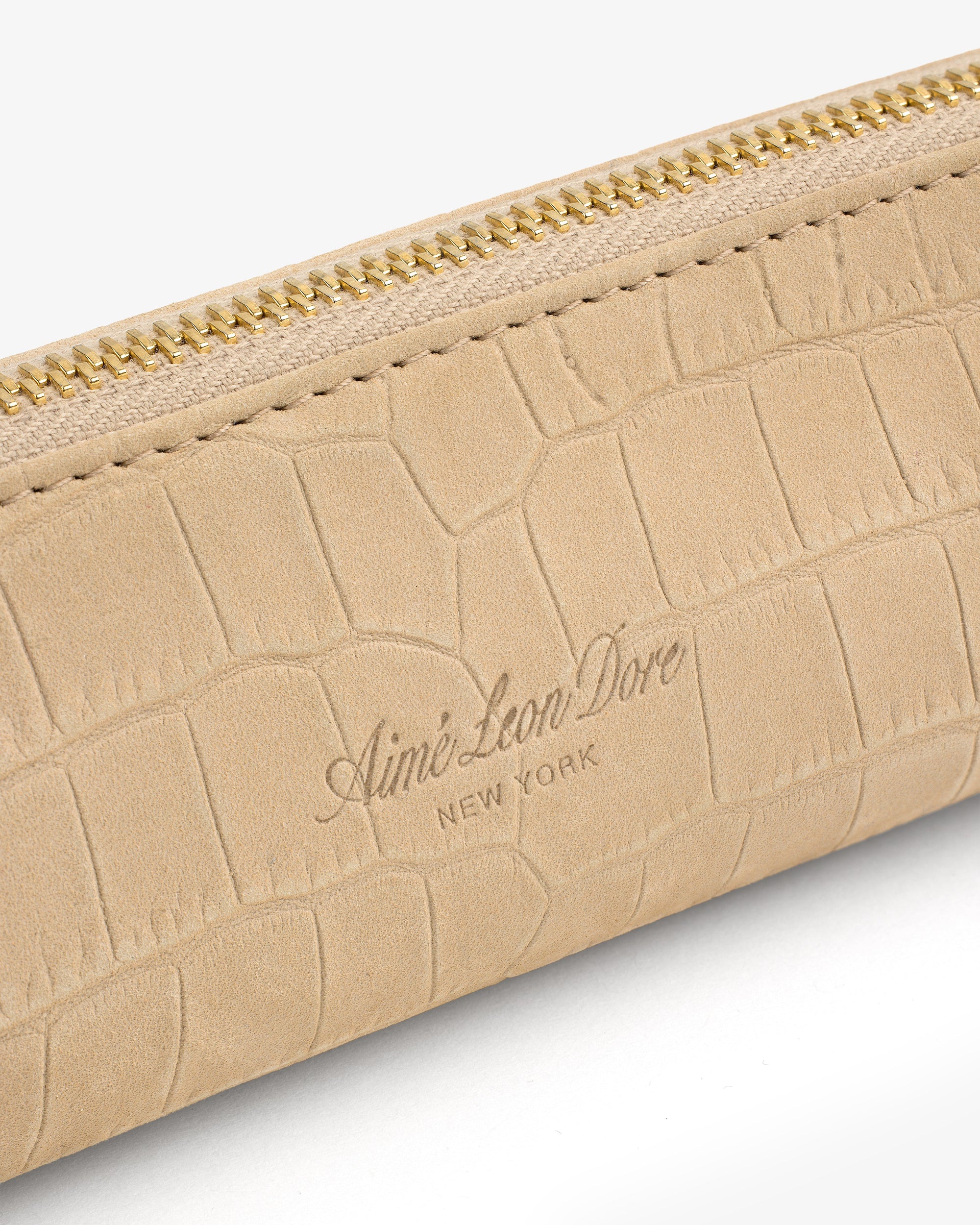 Croc-Embossed Nubuck Pencil Case Aime leon dore – Гарантія оригінальності – детальний вид