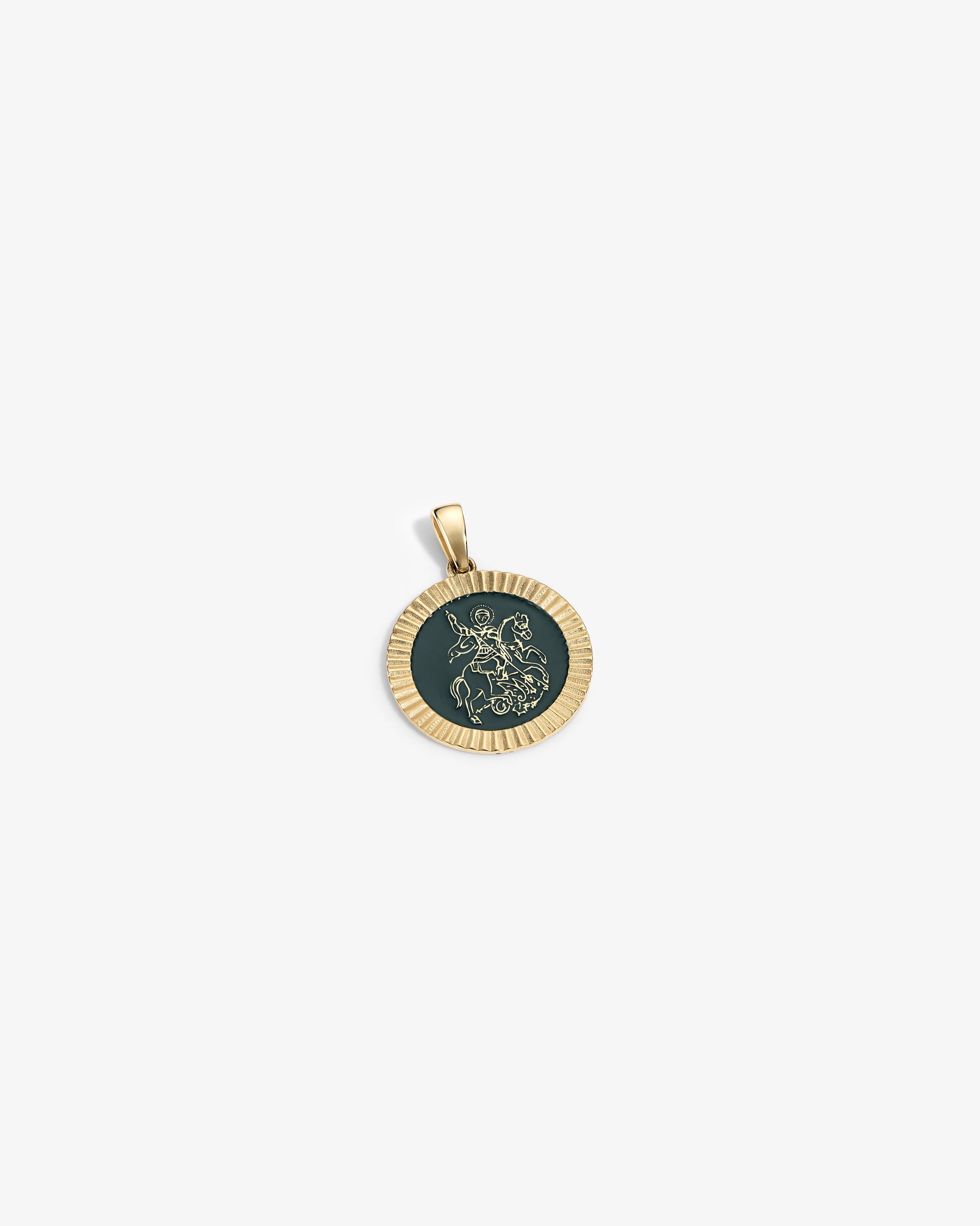 14kt Gold Saint George Coin Pendant Aime leon dore оригінал – Купити в Україні – вид ззаду