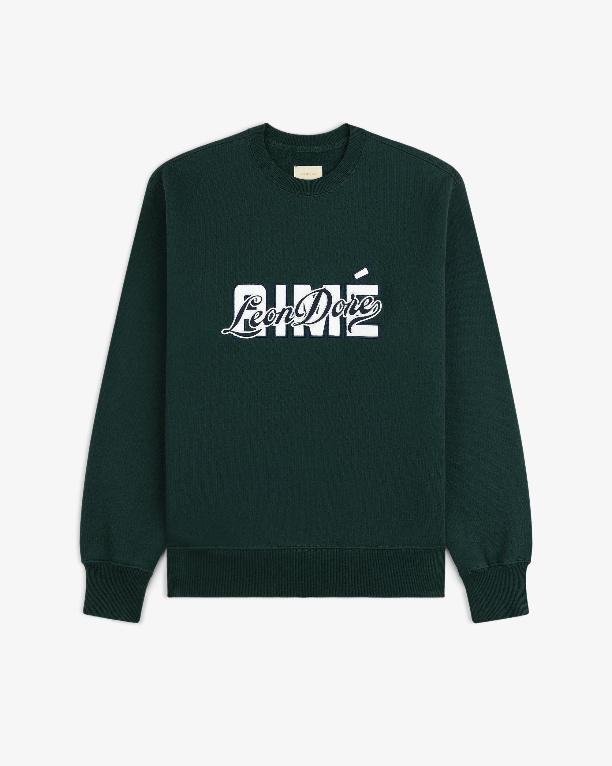 Overlay Logo Crewneck Sweatshirt Aime leon dore оригінал – Купити в Україні – вид ззаду