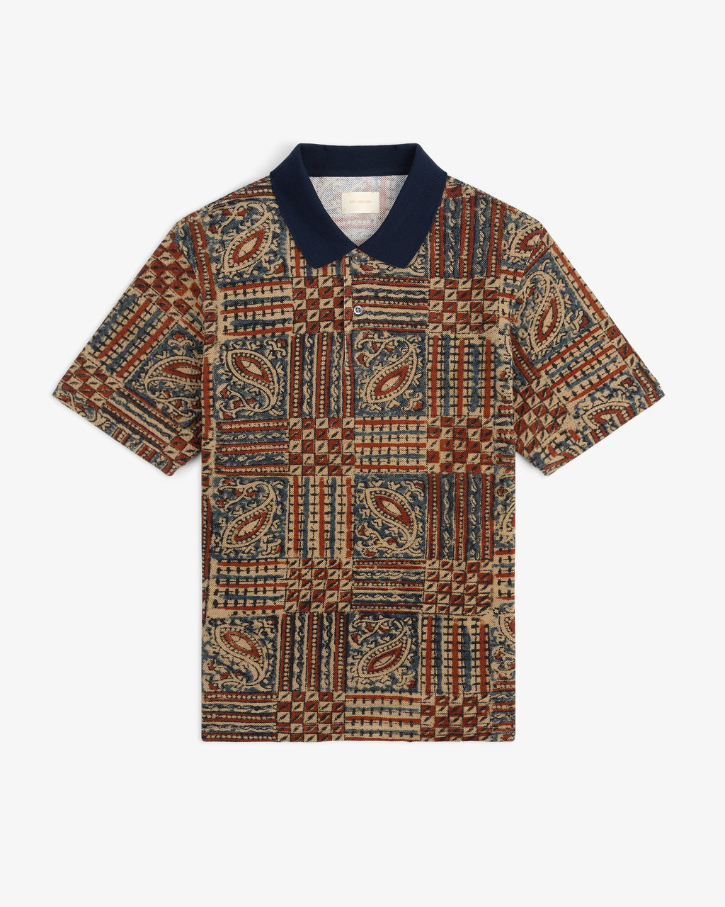 Оригінальна Paisley Printed Piqué Polo Aime leon dore – вид ззаду