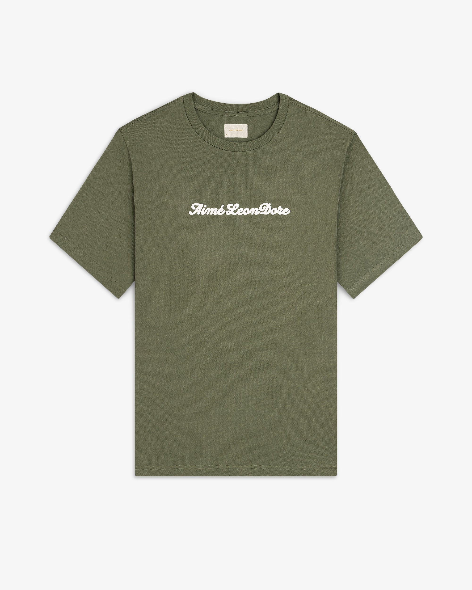 Puff Print Slub Logo Tee Aime leon dore – Гарантія оригінальності – вид ззаду