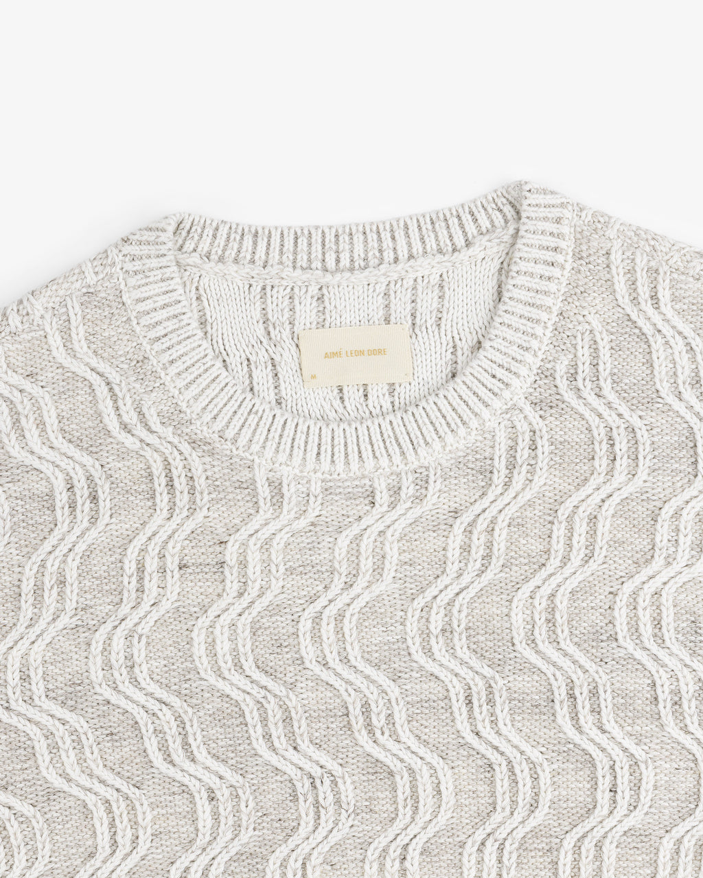 Linen Blend Cable Knit Sweater Aime leon dore – Гарантія оригінальності – збільшений вид
