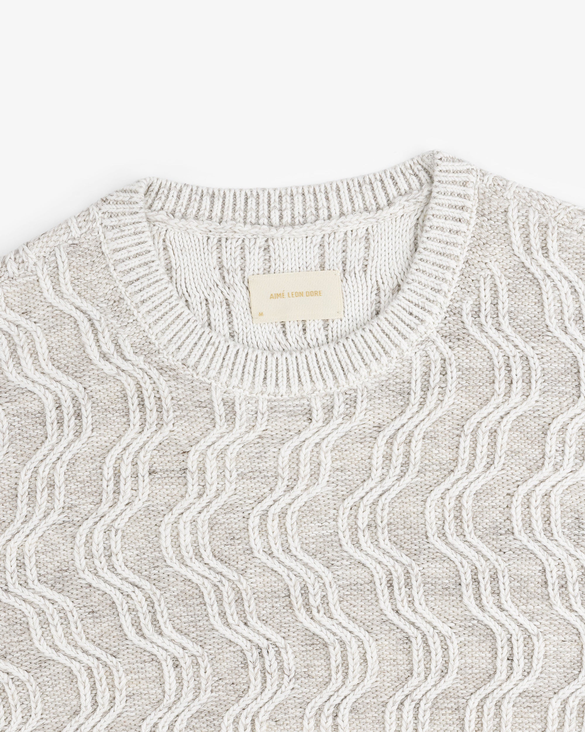 Linen Blend Cable Knit Sweater Aime leon dore – Гарантія оригінальності – збільшений вид