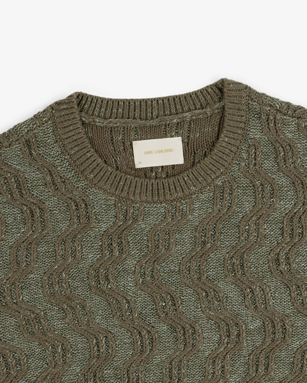 Linen Blend Cable Knit Sweater Aime leon dore – Гарантія оригінальності – збільшений вид