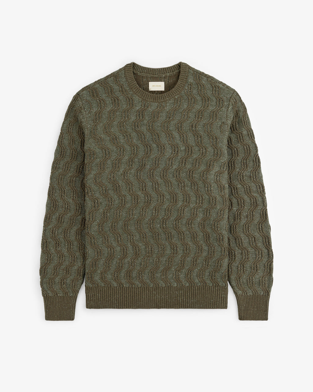Linen Blend Cable Knit Sweater Aime leon dore – Гарантія оригінальності – вид ззаду