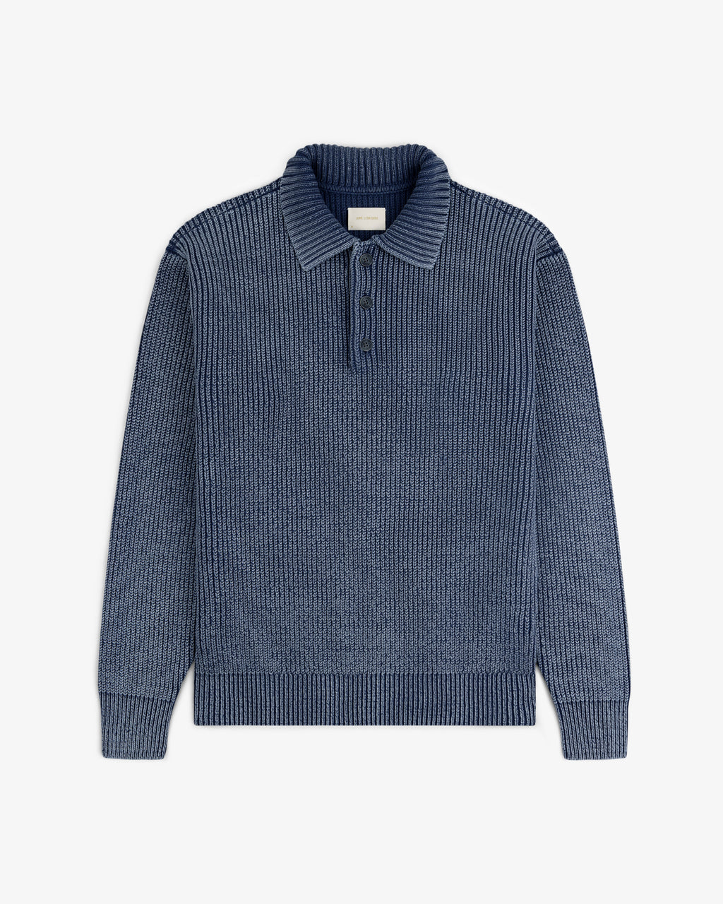 Stone Washed Knit Polo Aime leon dore – Гарантія оригінальності – вид ззаду