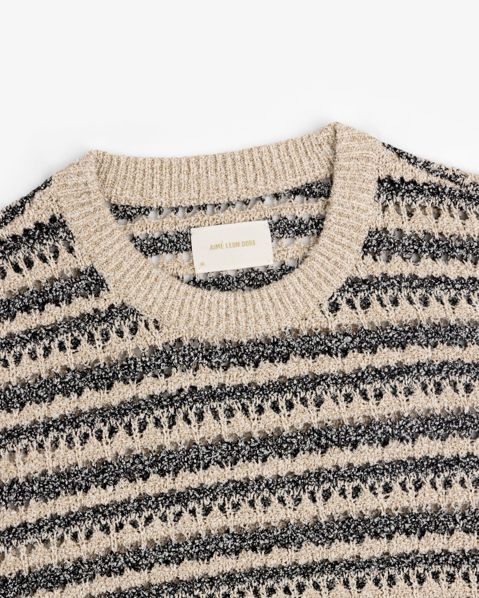 Bouclé Open Knit Crewneck Sweater Aime leon dore – Гарантія оригінальності – збільшений вид