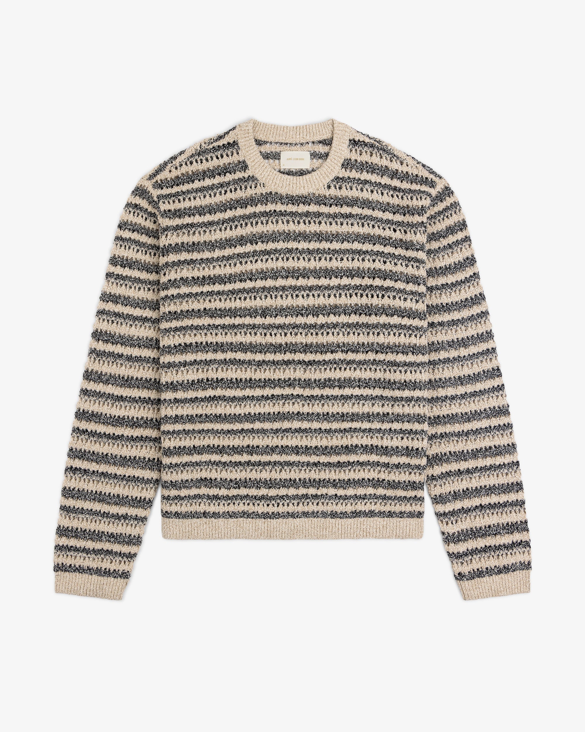 Bouclé Open Knit Crewneck Sweater Aime leon dore – Гарантія оригінальності – вид ззаду