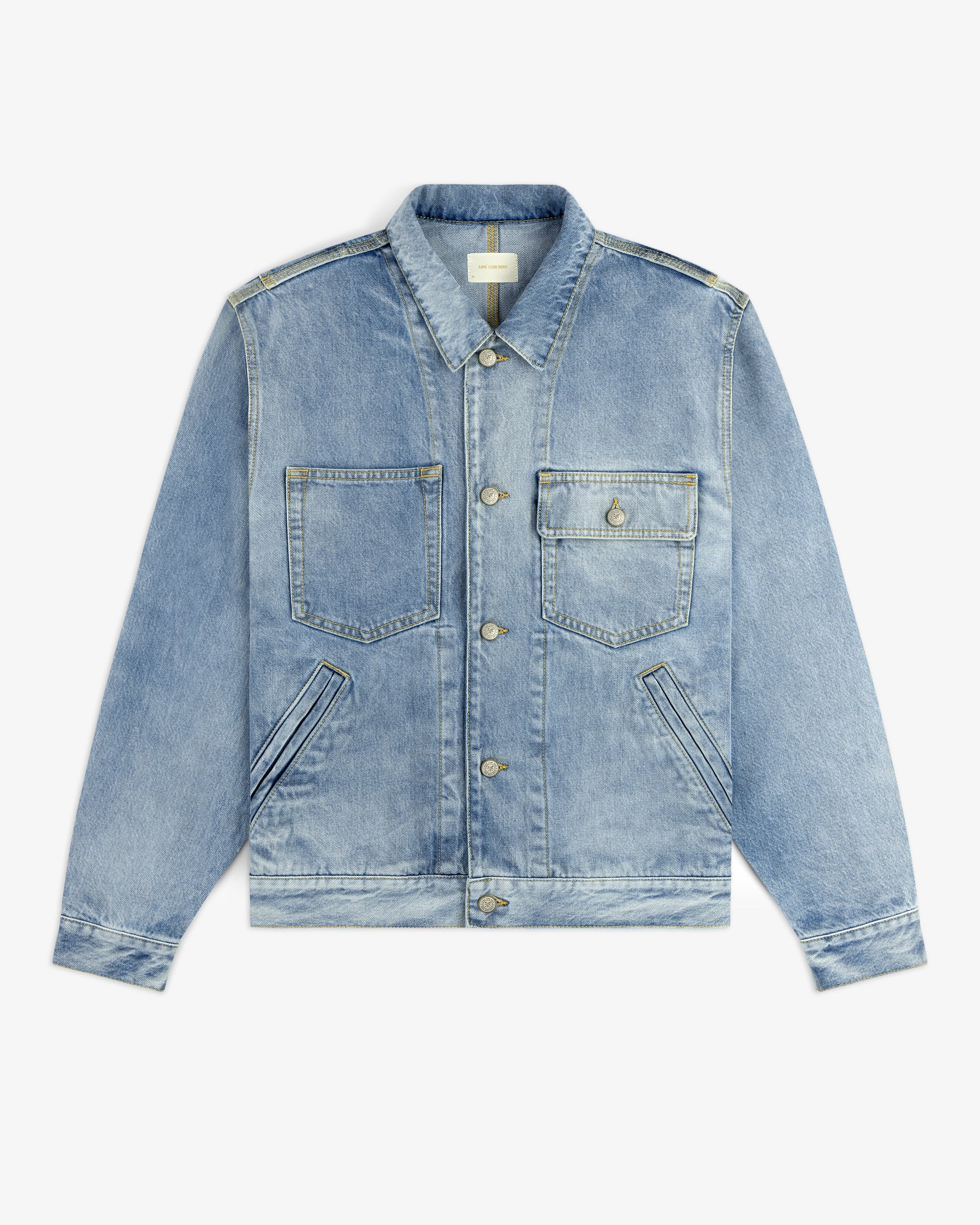Denim Trucker Jacket Aime leon dore – Гарантія оригінальності – вид ззаду