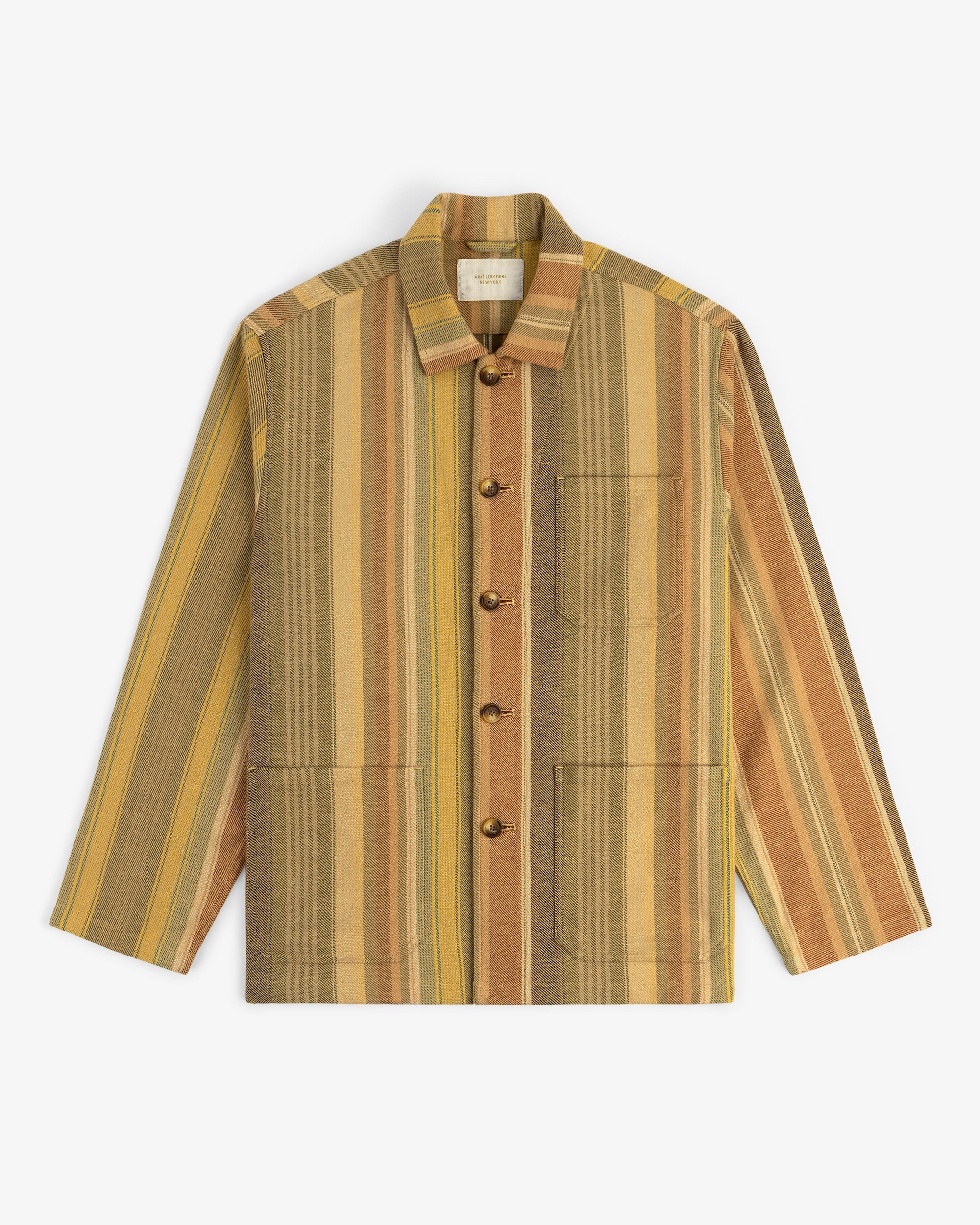 Blanket Striped Chore Jacket Aime leon dore – Гарантія оригінальності – вид ззаду