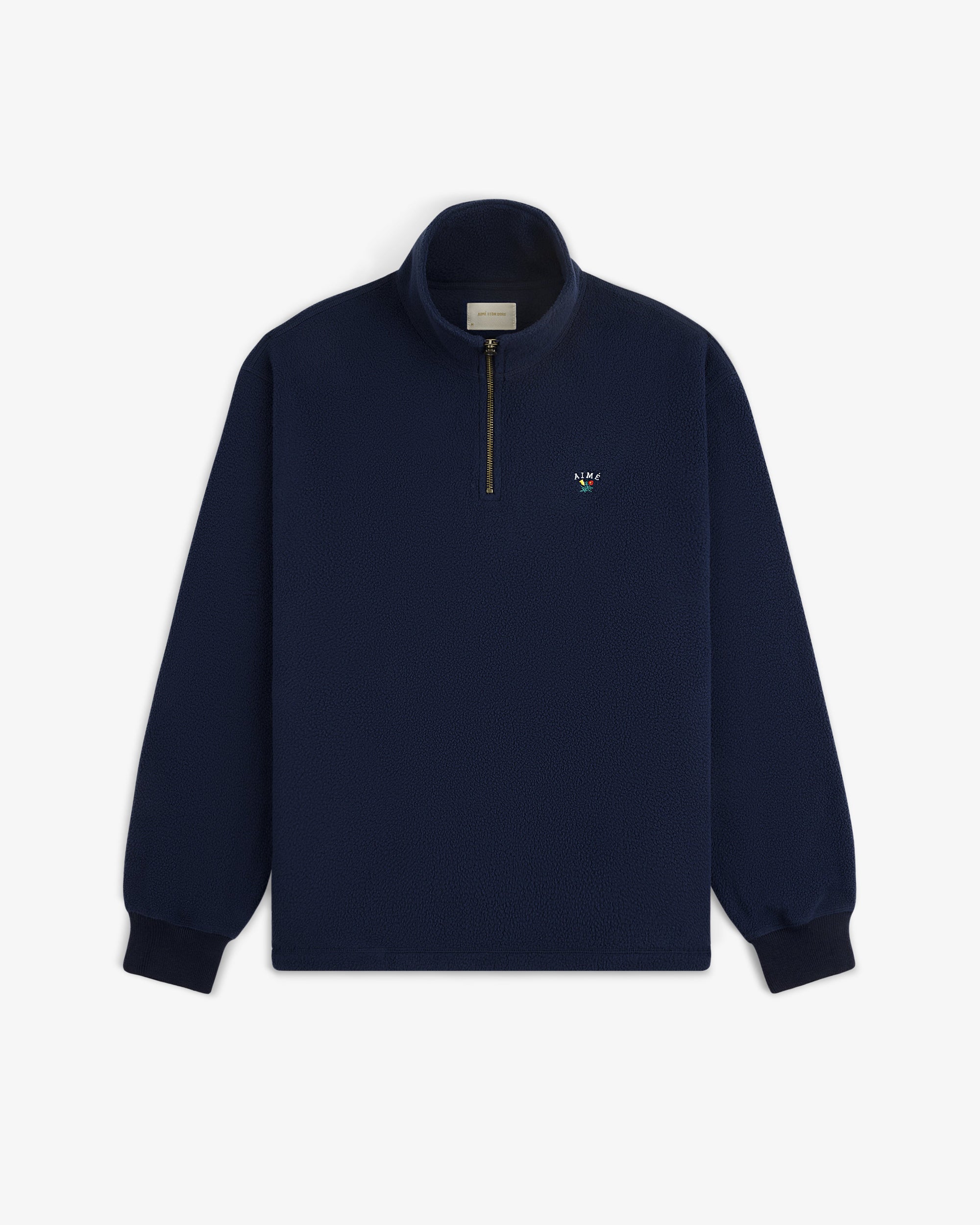 Оригінальна Crest Quarter-Zip Fleece Pullover Aime leon dore – вид ззаду